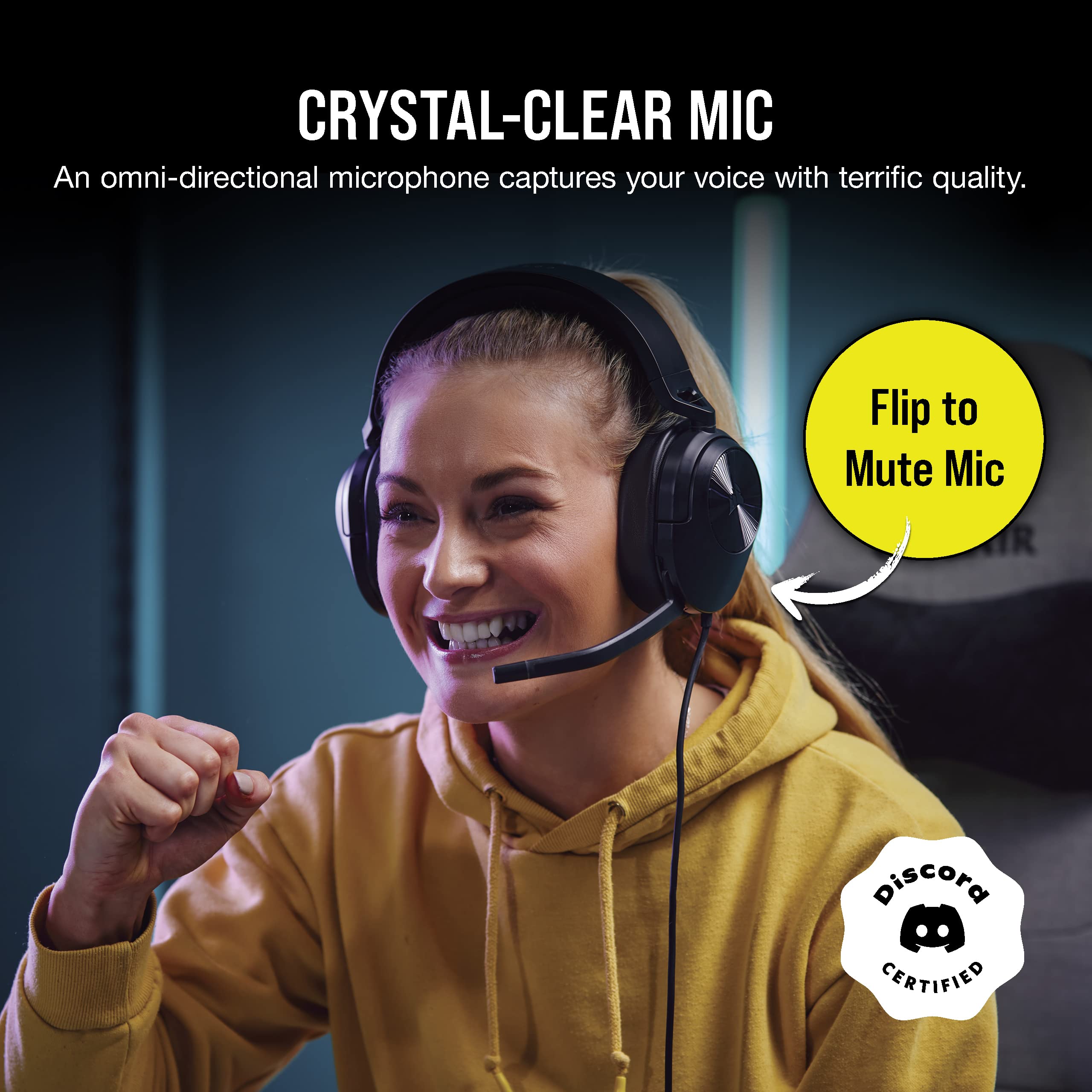 Corsair HS55 SURROUND Gaming Headset - Dolby 7.1 Surround Sound | Lightweight | Multi-Platform 4