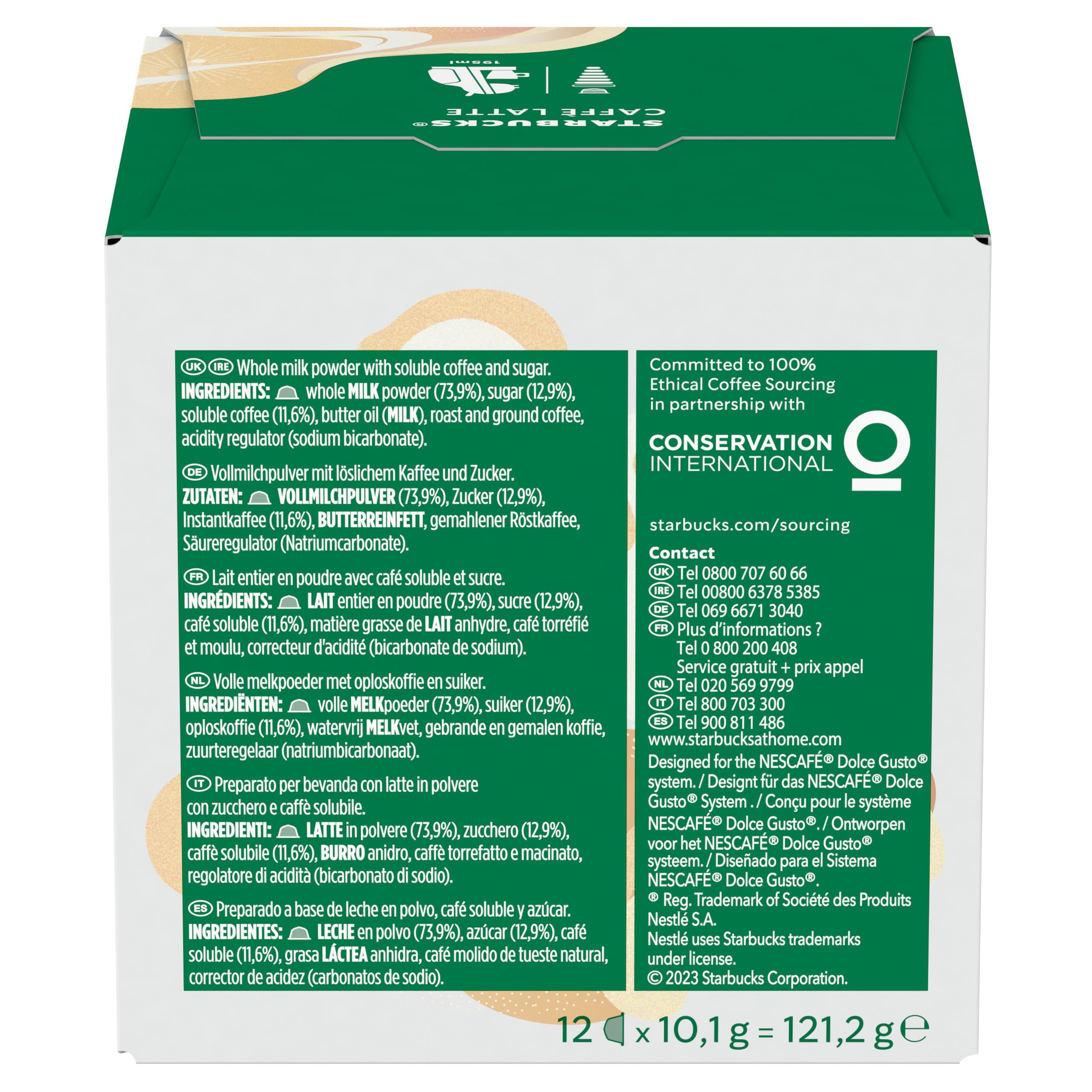STARBUCKS Caffè Latte by Nescafé Dolce Gusto Coffee Pods - 72 Count | 100% Arabica Beans 5