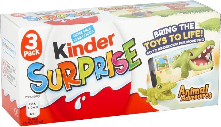 Kinder Surprise Chocolate Egg - Milk Chocolate with Toy Inside