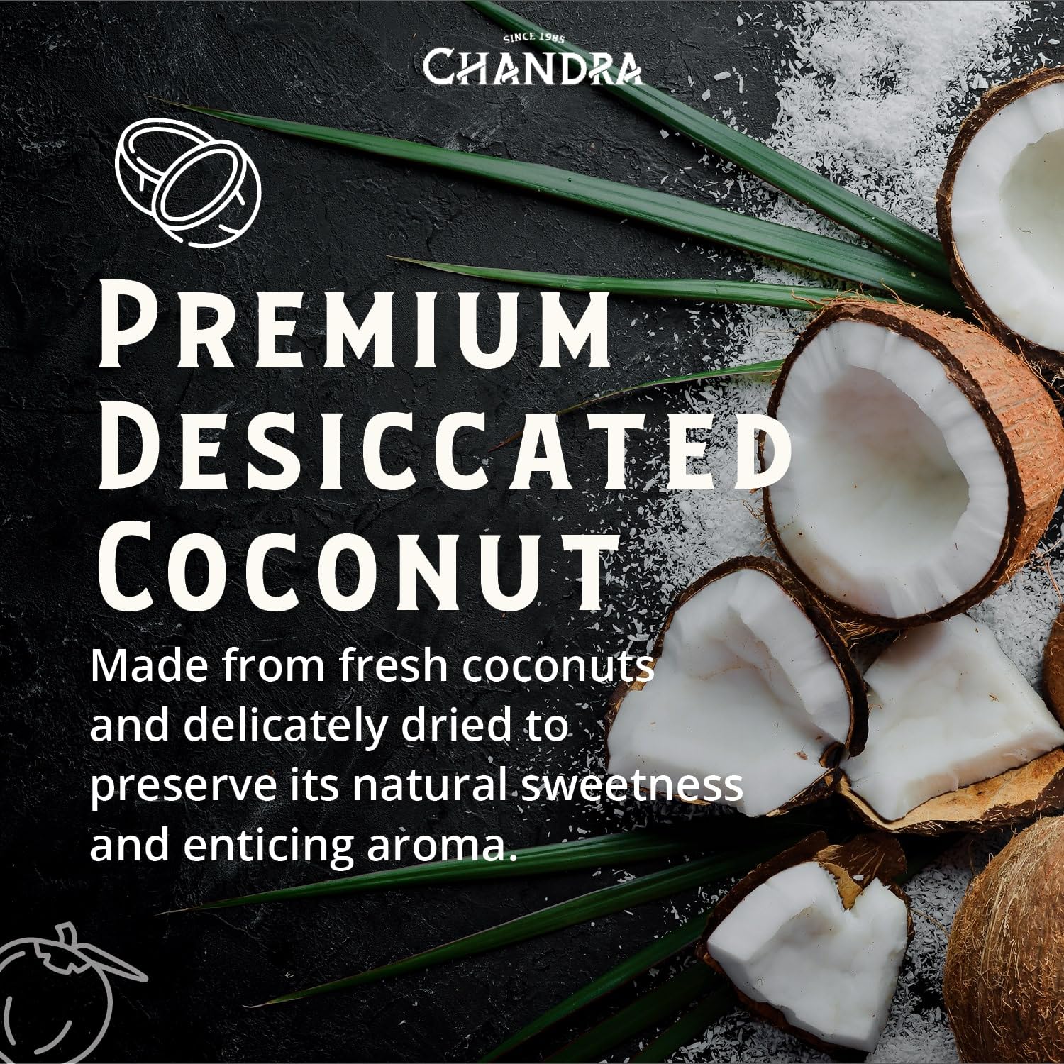 CHANDRA Desiccated Coconut Flakes - 1KG Low-GI, Gluten-Free, Vegan | Keto & Paleo Friendly 8