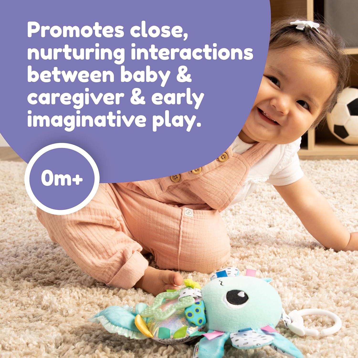 Lamaze Alise the Axolotl - Sensory Pram Toy for Babies 0-6 Months+ 5