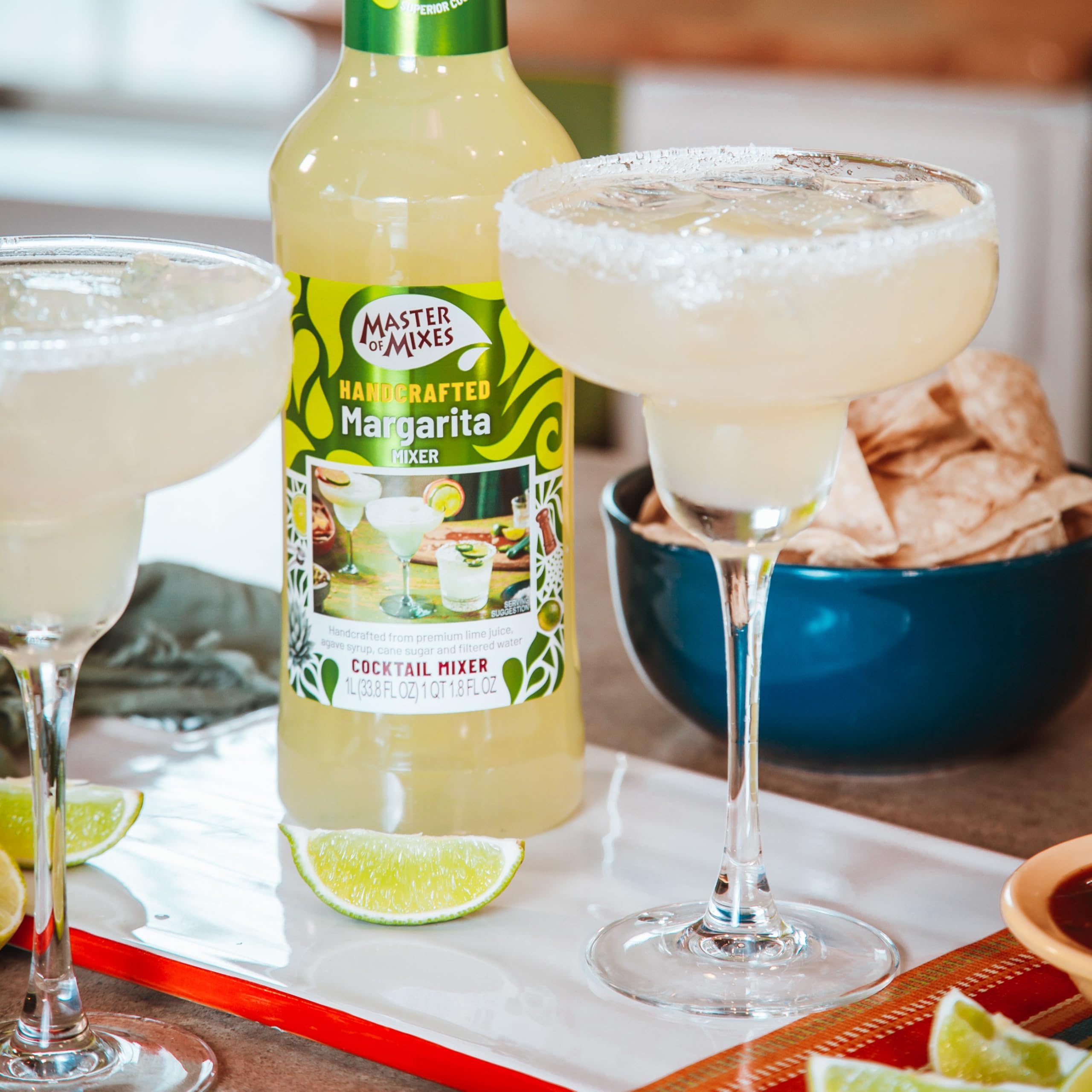 Master of Mixes Margarita Cocktail Mixer - 1 Litre | Made with Agave Syrup & Lime Juice 5