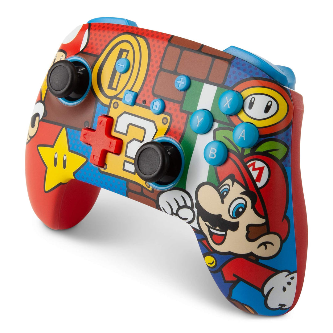 PowerA Enhanced Wireless Gamepad for Nintendo Switch - Mario Pop Design