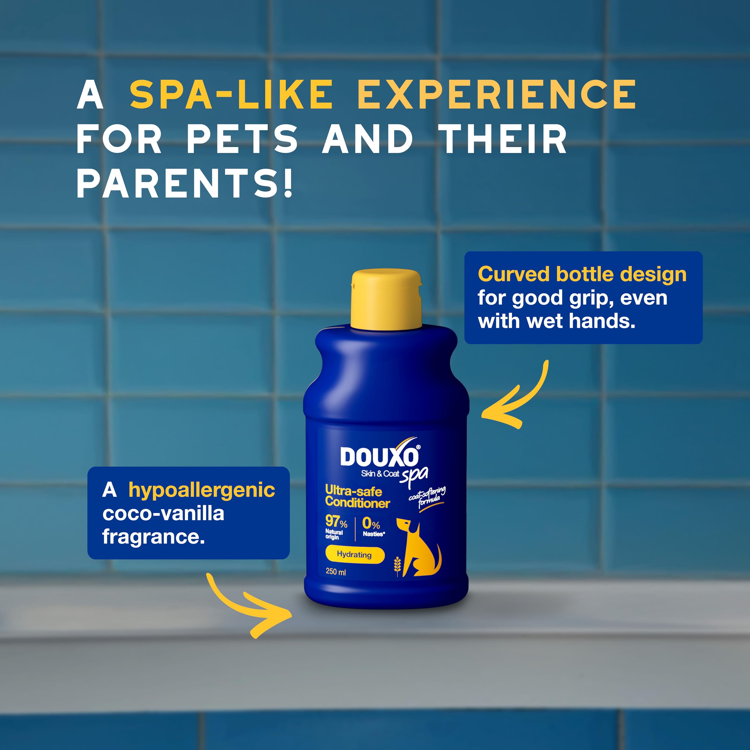 Douxo Skin & Coat SPA Oatmeal Dog Conditioner - Detangles & Hydrates | 250 ml 5