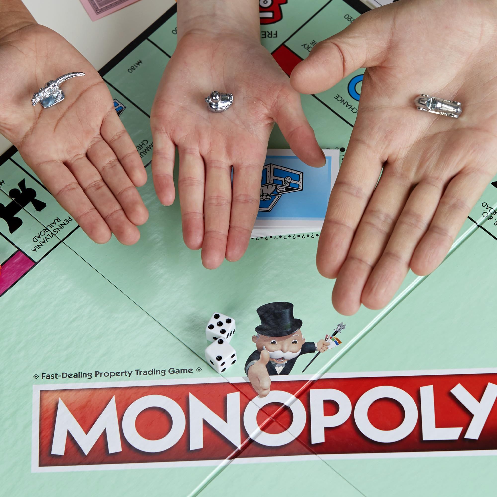 Monopoly Game - Fast-Dealing Property Trading | 2-6 Players | Ages 8+ | Family Edition 3
