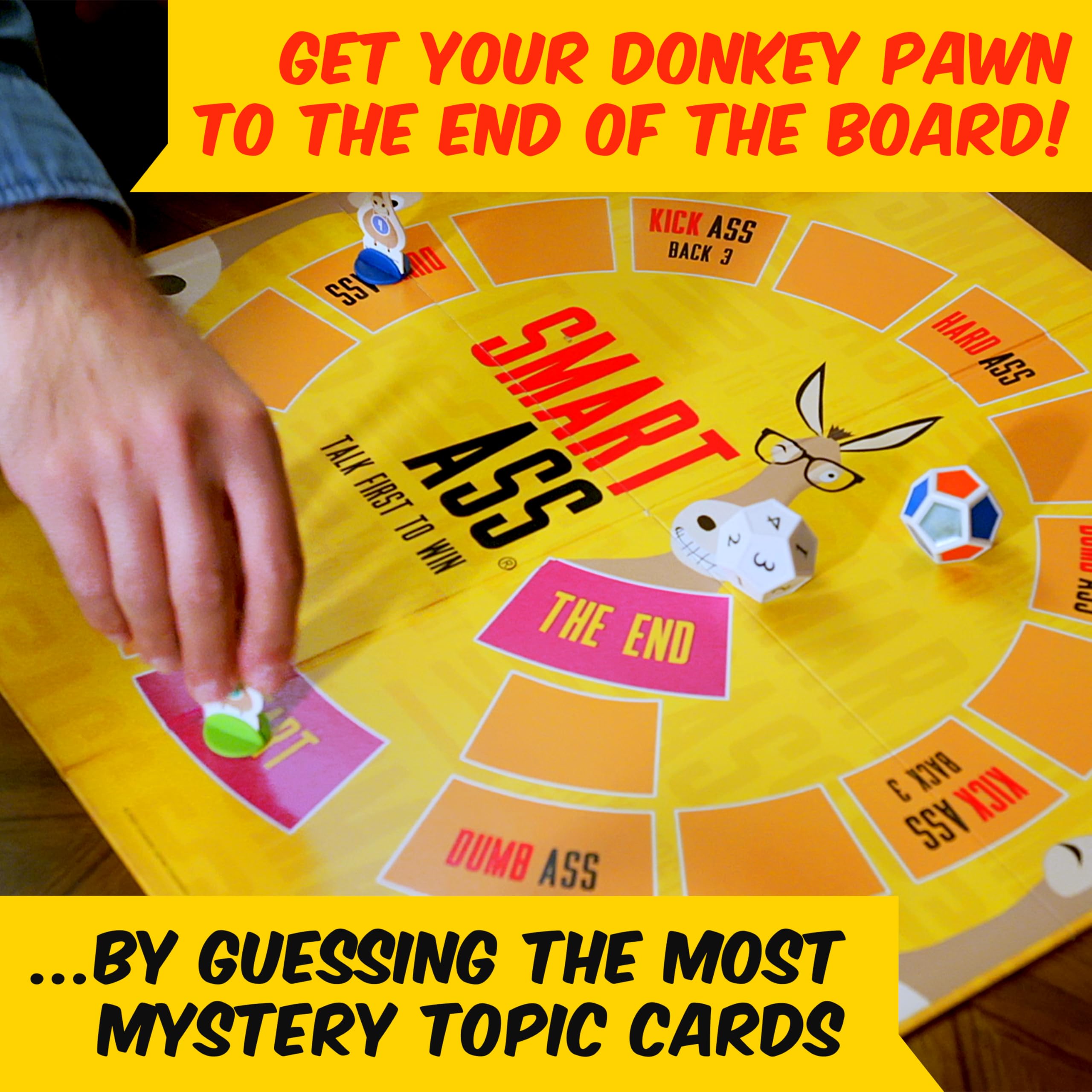 University Games Smart Ass Board Game | Ages 12+ | 2-8 Players | New Questions Edition 7