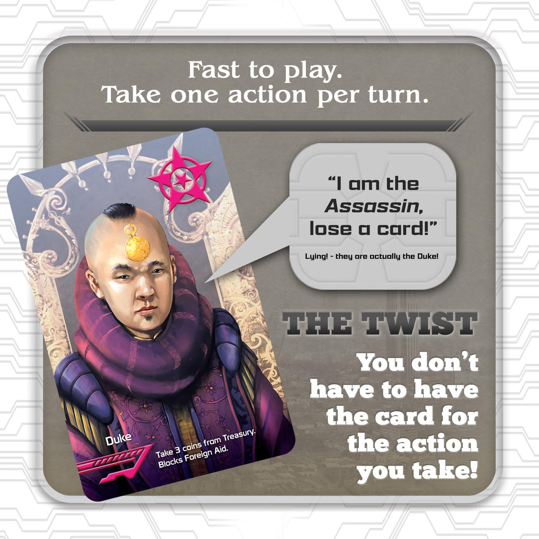 Indie Boards and Cards Coup Card Game