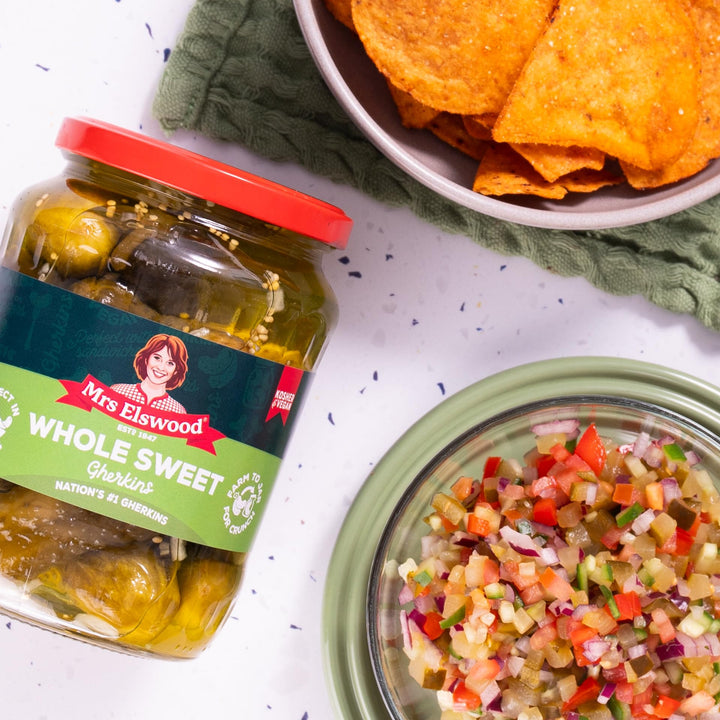 Elswood Whole Sweet Cucumbers 670g Jar