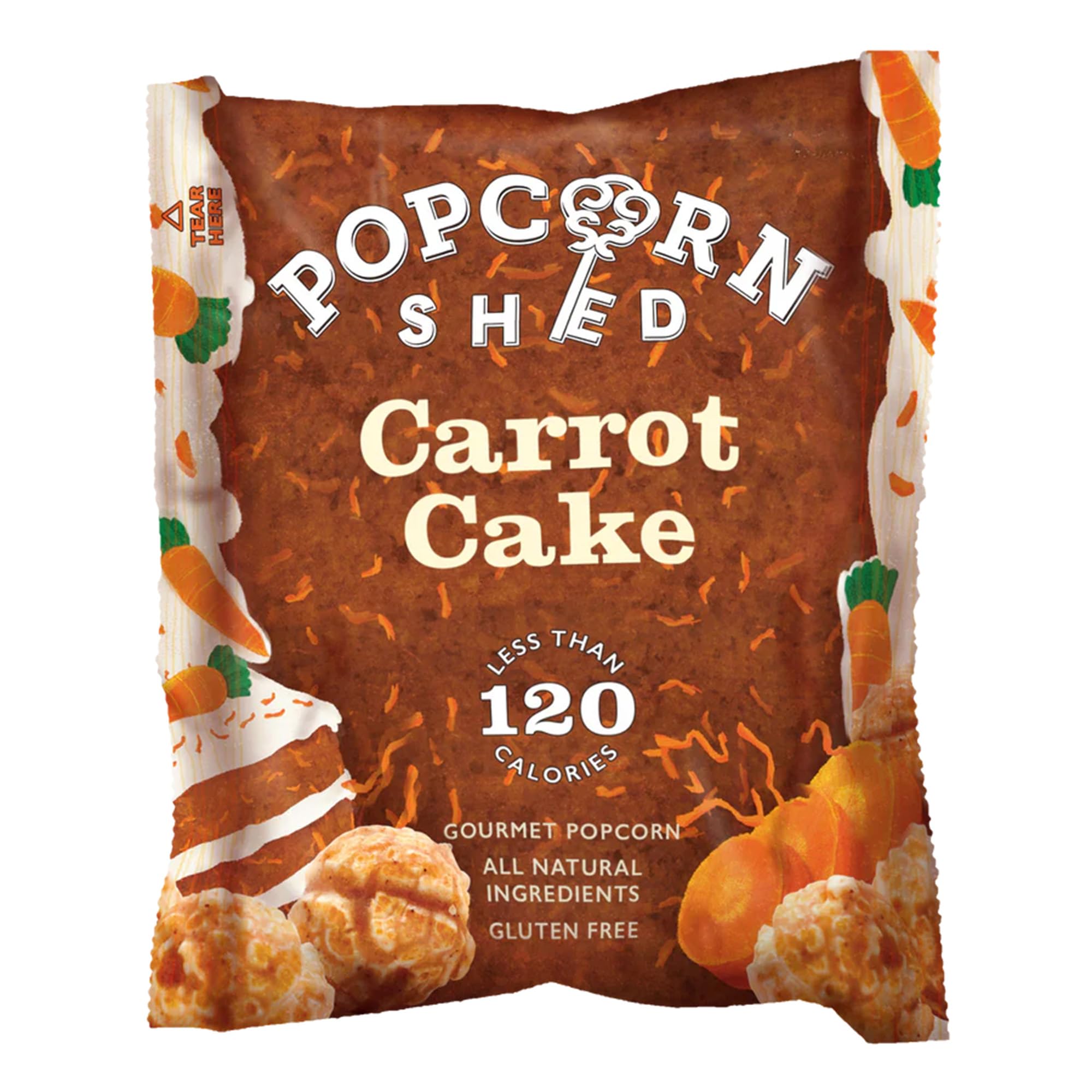 Popcorn Shed Carrot Cake Gourmet Popcorn - Gluten Free | 24g Pack 1