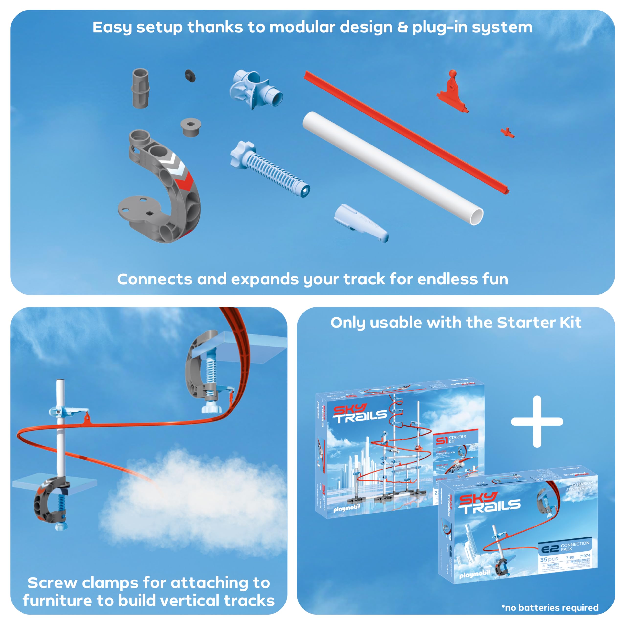 Sky Trails Connection Pack - Expansion Set for Building Exciting Racing Tracks 12