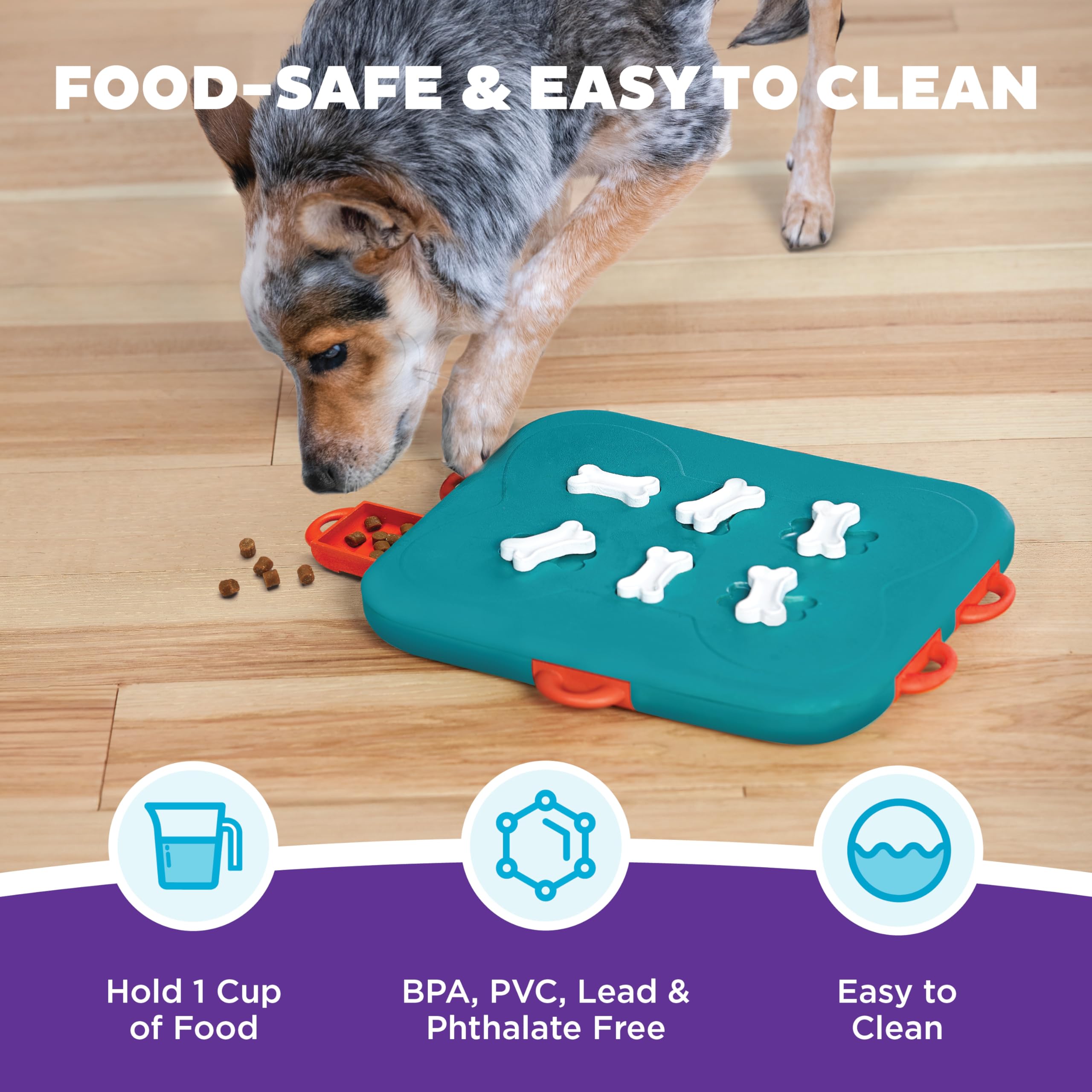 Outward Hound Nina Ottosson Dog Casino Interactive Treat Puzzle Toy - Level 3 Advanced | Medium Size | Plastic 5