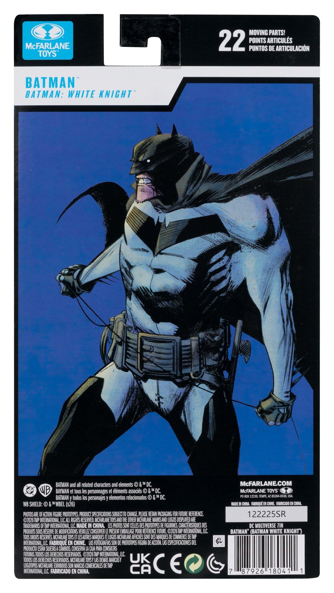 McFarlane DC Multiverse Batman (White Knight) 7in Action Figure | Ultra Articulation