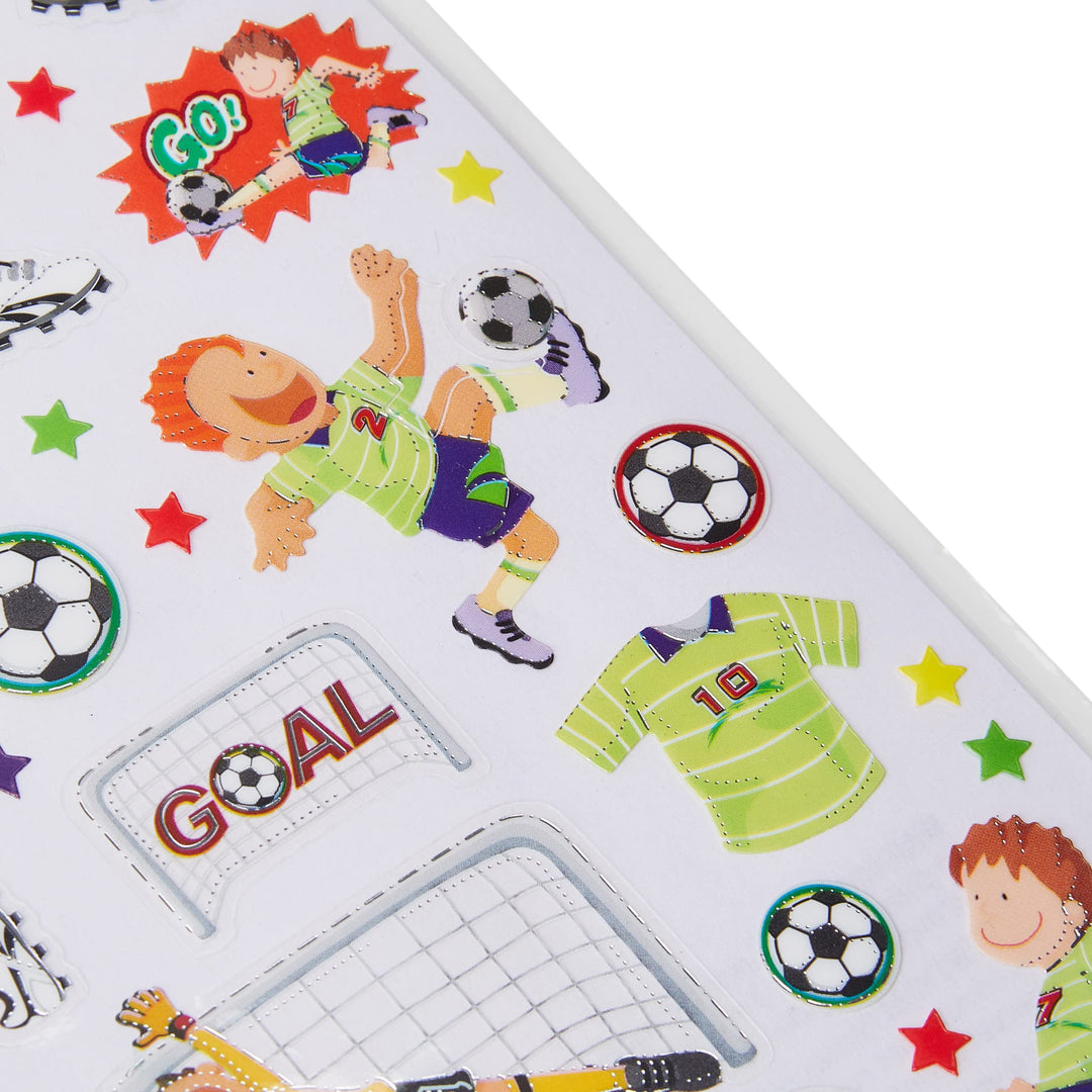 Craft Planet Football Match Stickers - Assorted Fun Stickers for Kids Craft Projects
