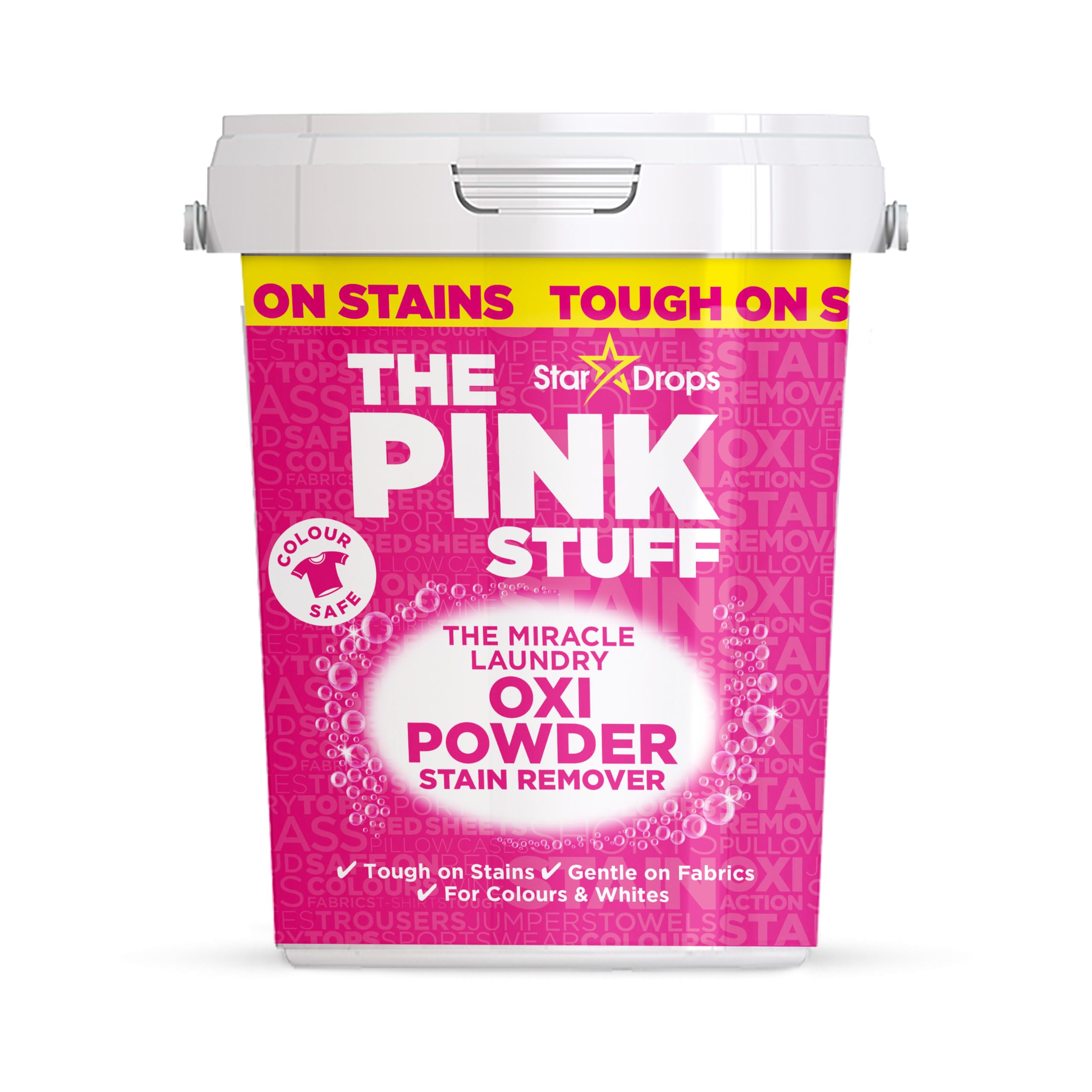 Stardrops The Pink Stuff Laundry Oxi Powder Stain Remover for Colours - 1kg | Stain Removal | Color Protection 1