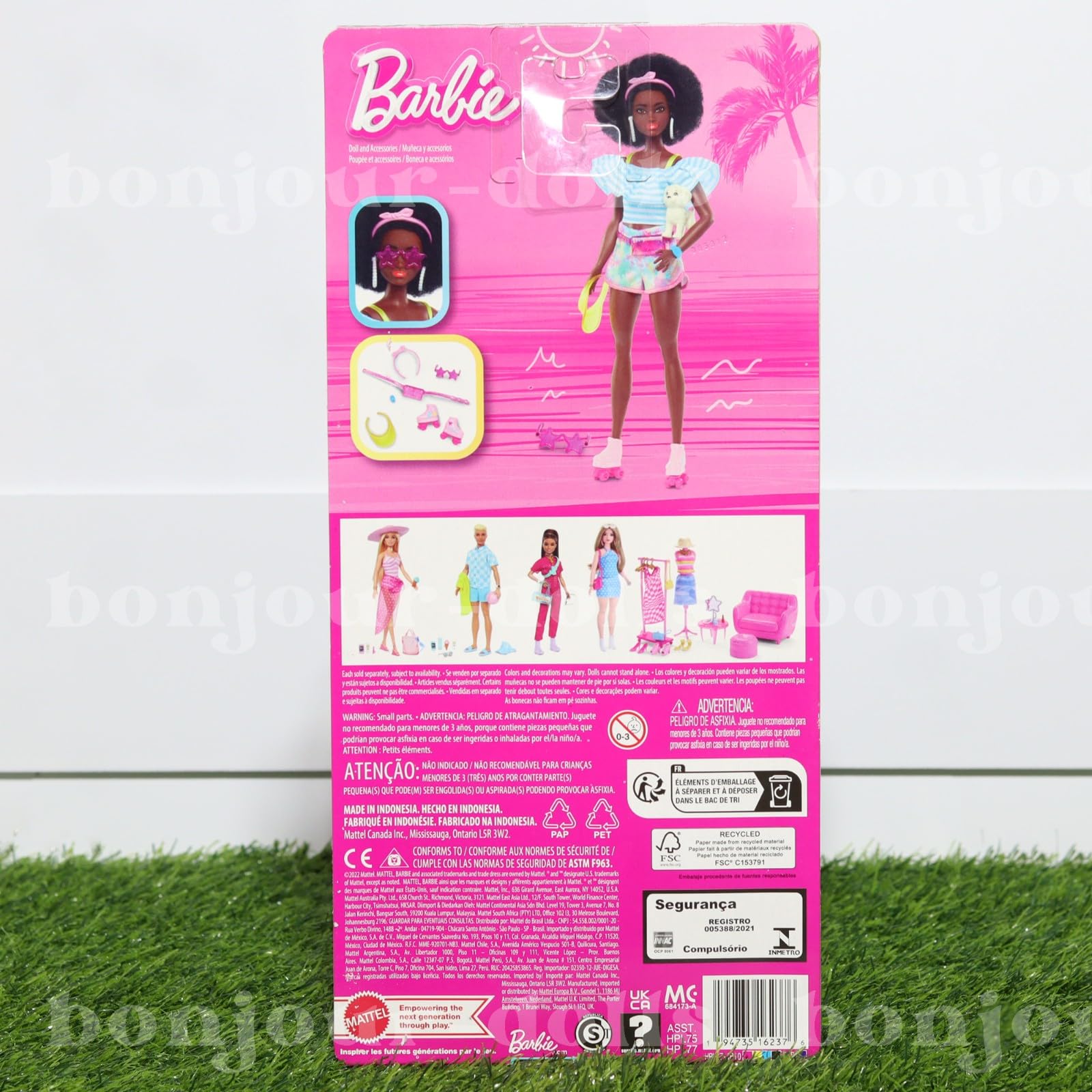 Barbie Doll with Roller Skates - Stylish Fashion Playset for Kids 3+ 8