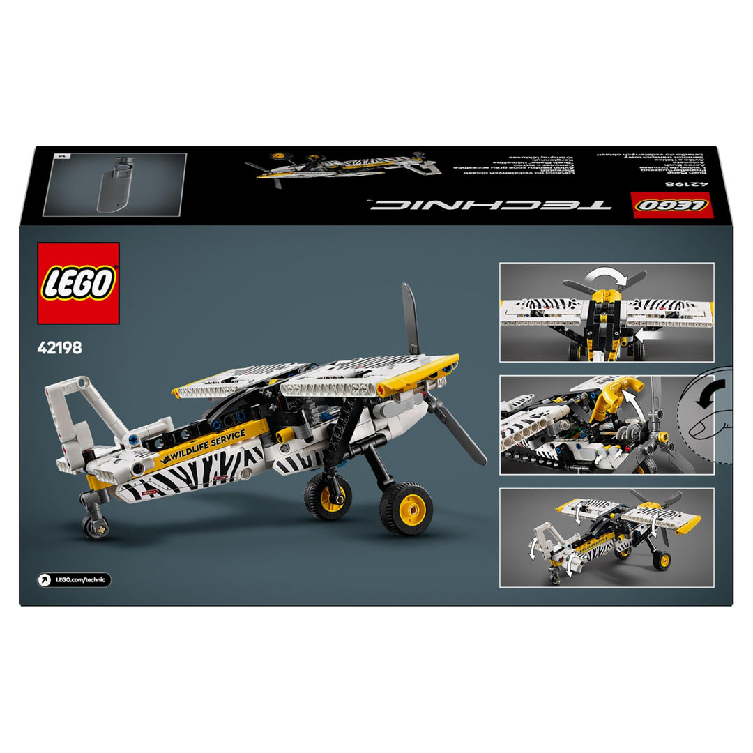 LEGO Technic Bush Plane Toy - 333-Piece Building Set with Spinning Propeller for 8+ Year Olds