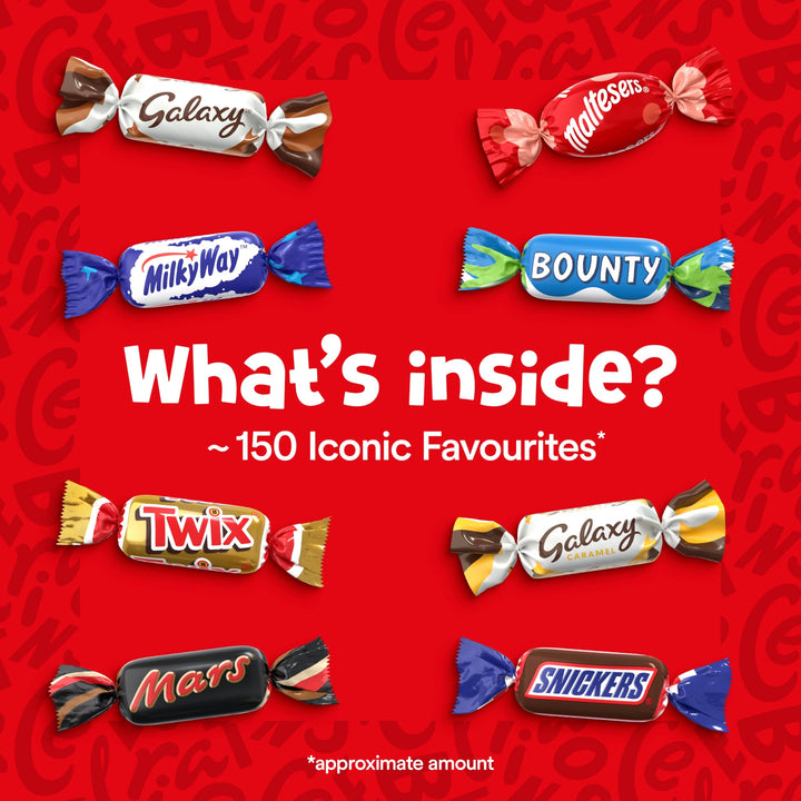 Celebrations Milk Chocolate Gift Box of Mini Chocolates & Biscuit Bars Tube