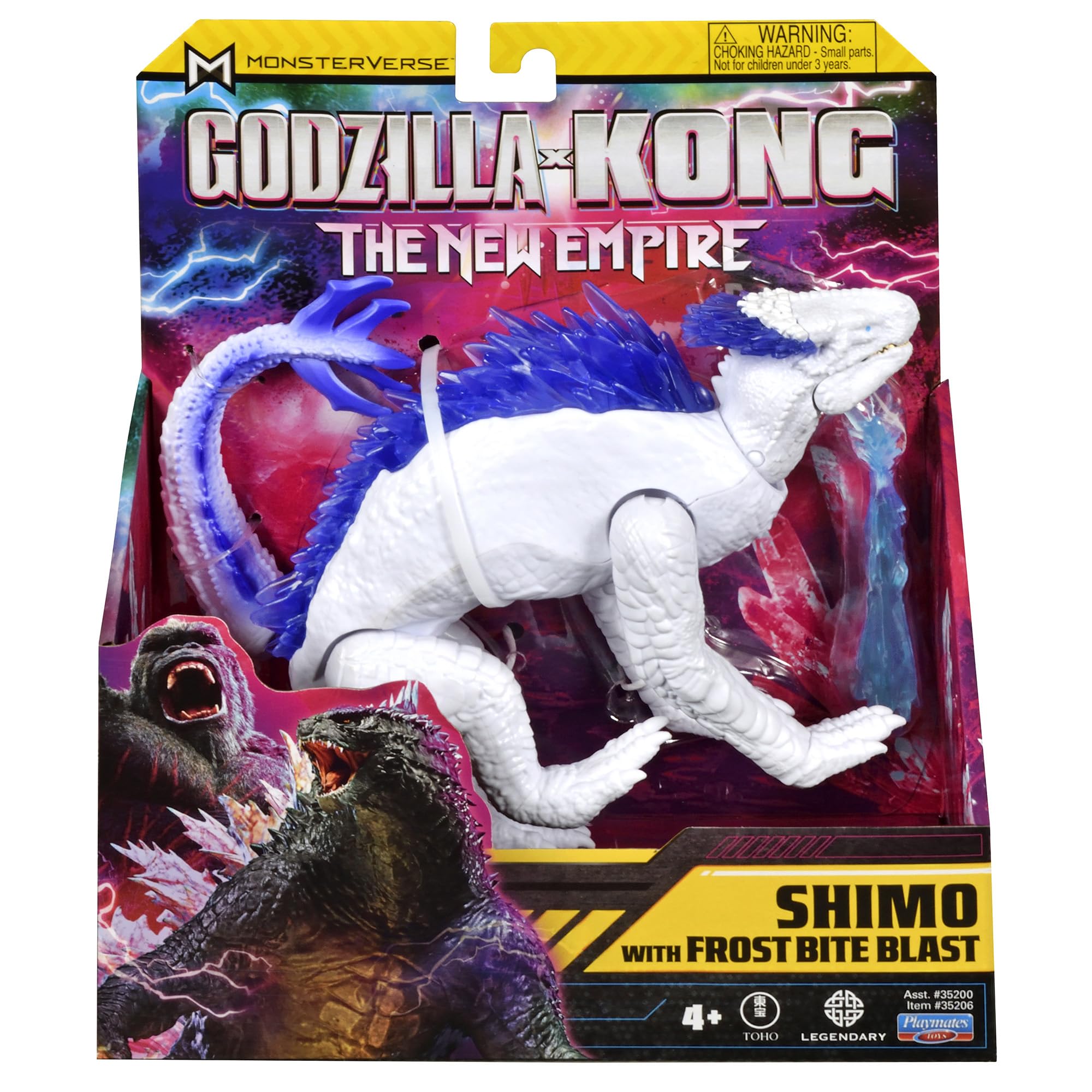 MonsterVerse Shimo Action Figure Toy - 6-Inch, Frost Bite Feature | Ages 4+ 4