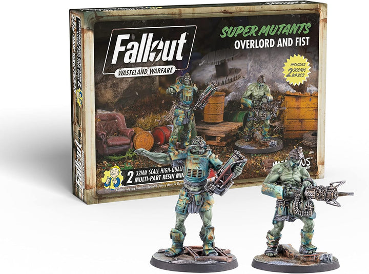 Modiphius Fallout Wasteland Warfare Super Mutants Fist & Overlord Miniatures (MUH051814)