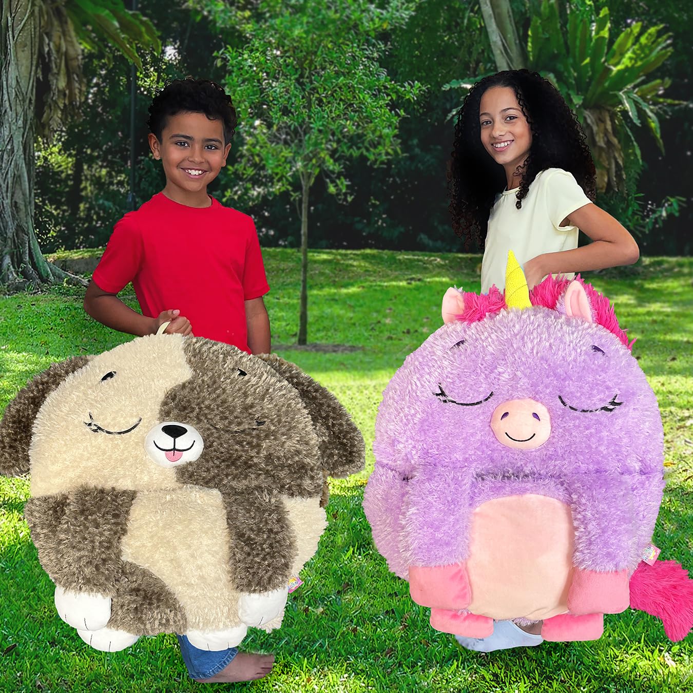 Happy Nappers Kids Sleeping Bag - Purple Unicorn - 2-in-1 Plush Toy & Sleeping Bag for Sleepovers & Camping 7