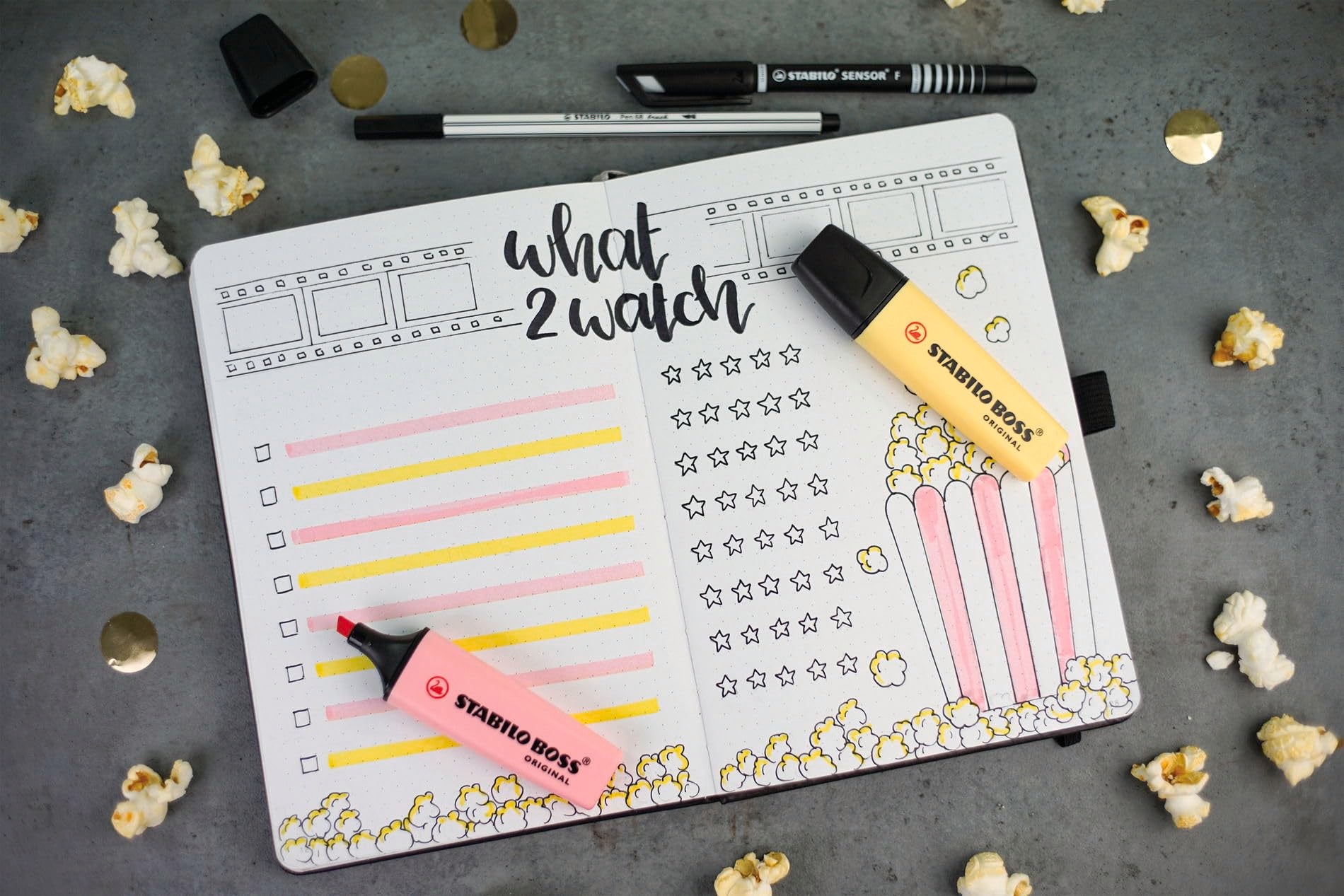STABILO BOSS ORIGINAL Highlighter - Pastel Wallet of 8 Assorted Colours | Chisel Tip | 4 Hr Dry-Out Protection 7