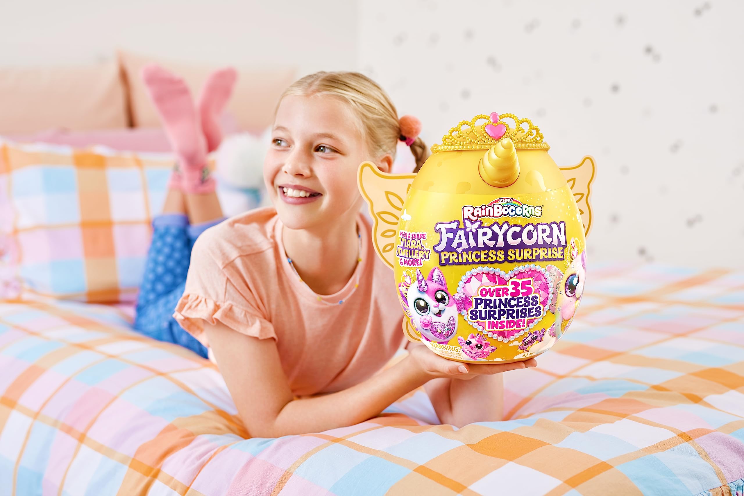 Rainbocorns Fairycorn Princess Series 6 Ruby the Unicorn - Magical Plush Surprise with Wearable Fairy Wings 3