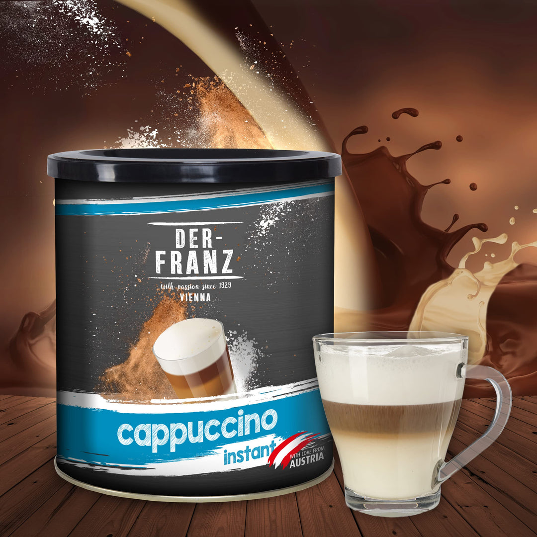 Der-Franz Instant Cappuccino 500 g – Ready-to-Use Cappuccino Mix with 15.5% Instant Coffee