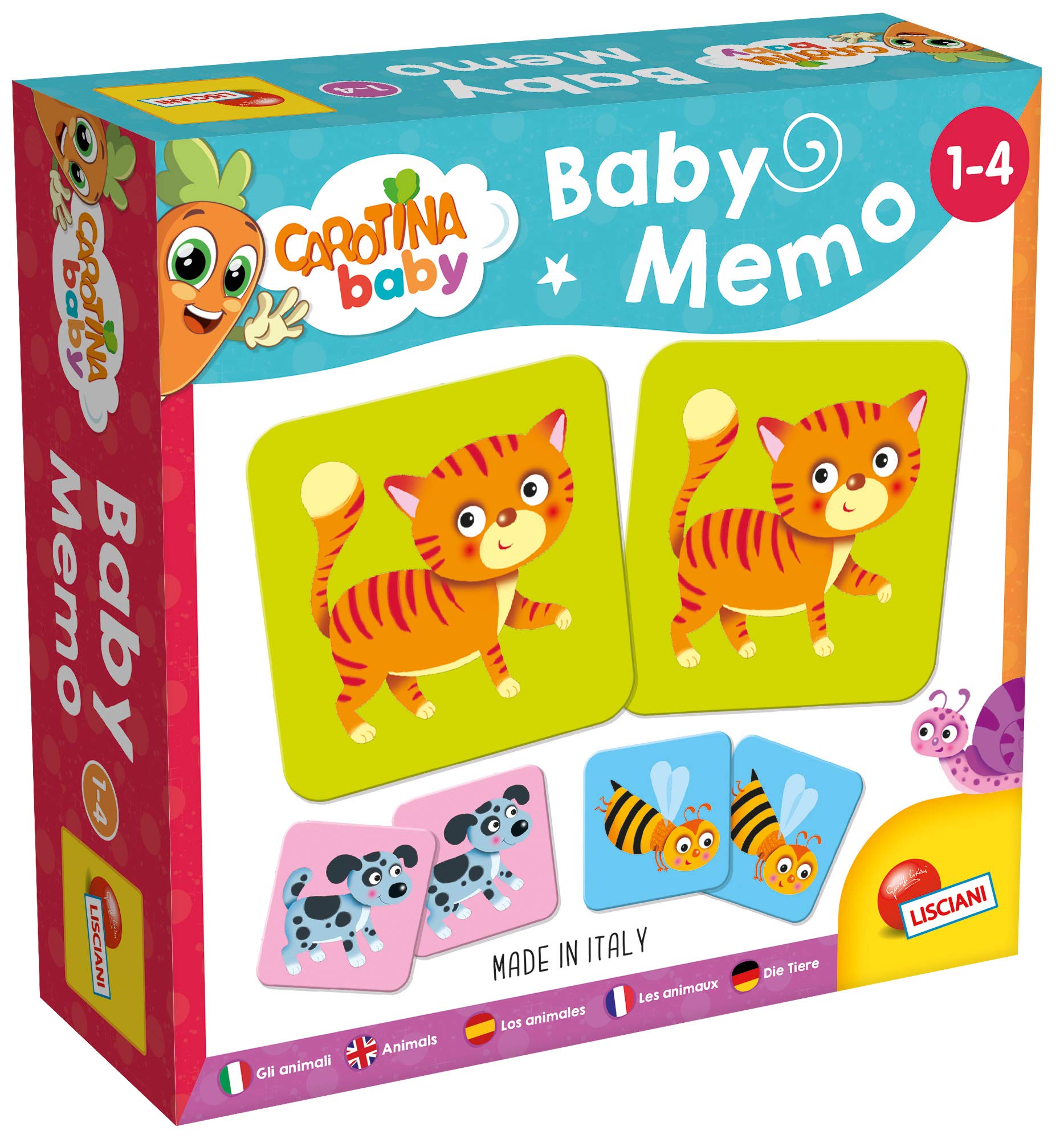 Lisciani Carotina Baby Memory Game, Animals (Model 80045) 1