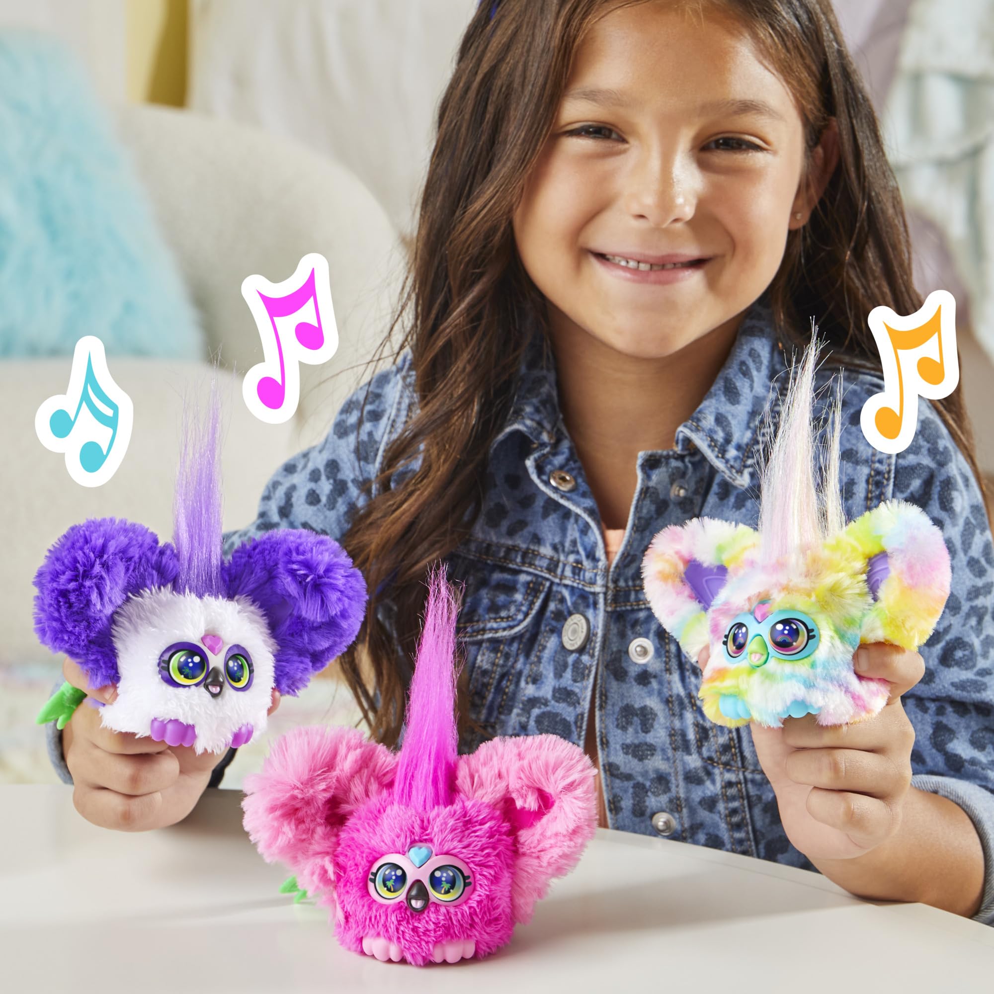 Furby Furblets Series 4 - Chee-Chee Cheetah Mini Electronic Plush Toy - Ages 6+ 9