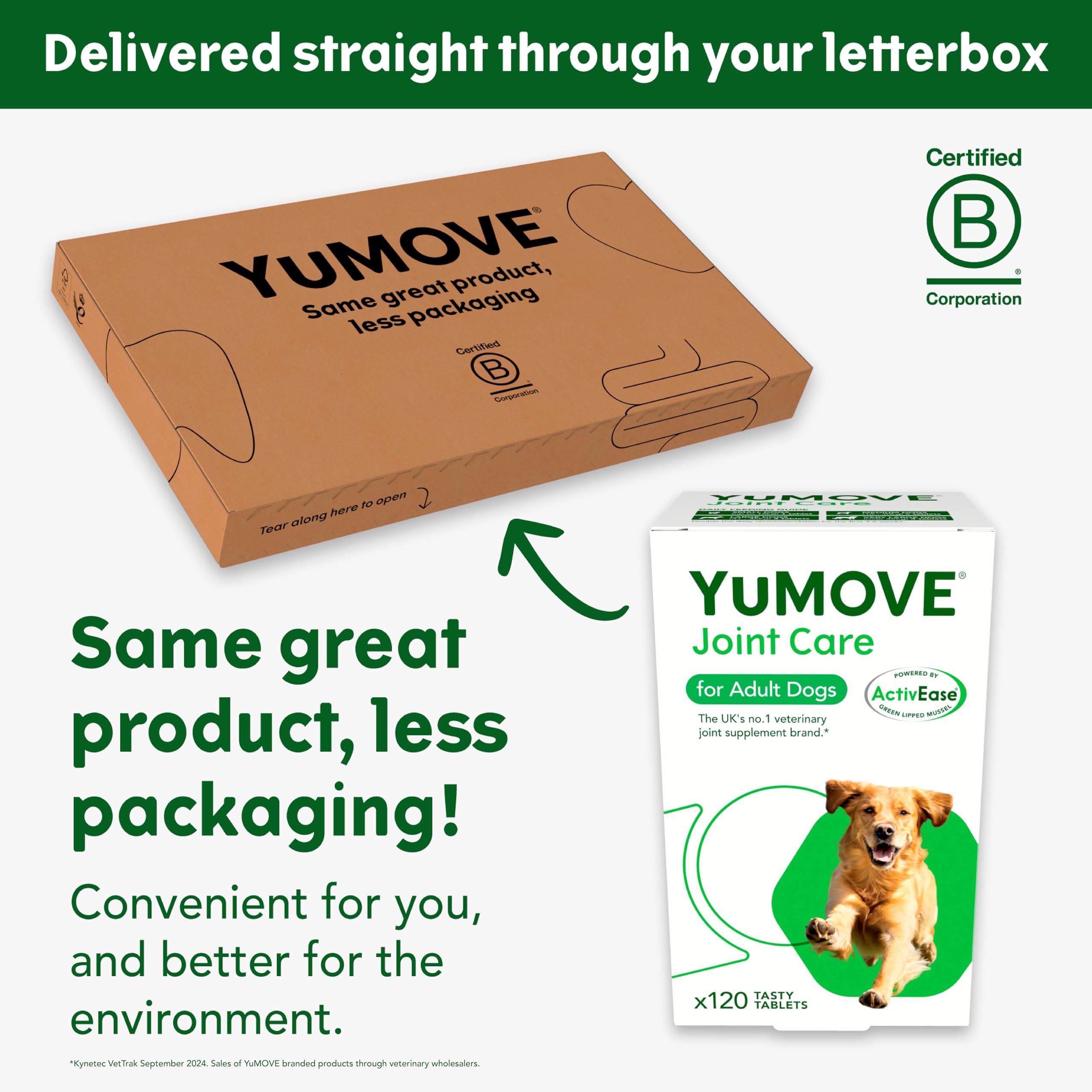 YuMOVE Joint Supplement for Dogs - Higher Strength for Joint Care | 120 Tablets