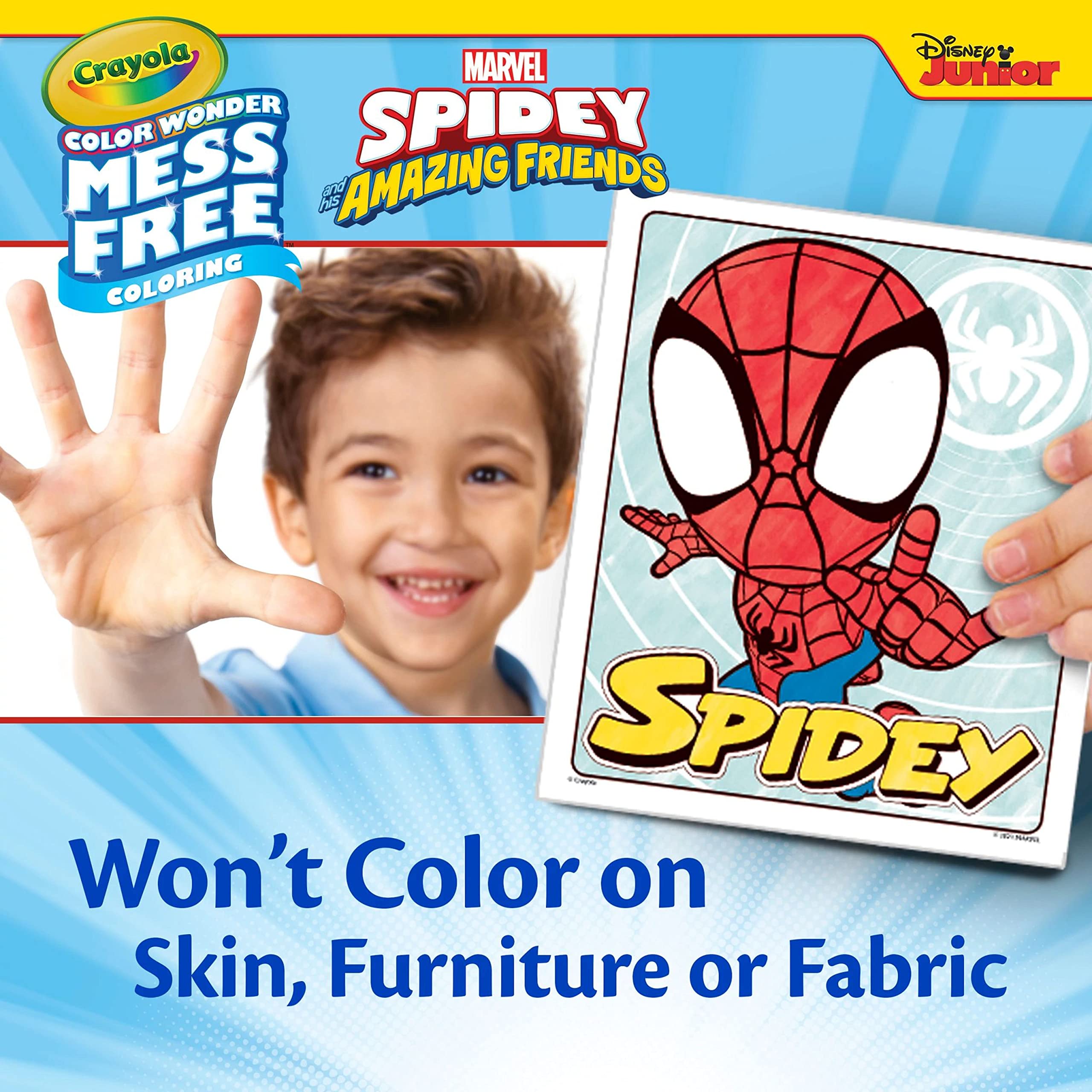 CRAYOLA Color Wonder – Marvel Spidey und seine erstaunlichen Freunde – Sauberes Malset 6