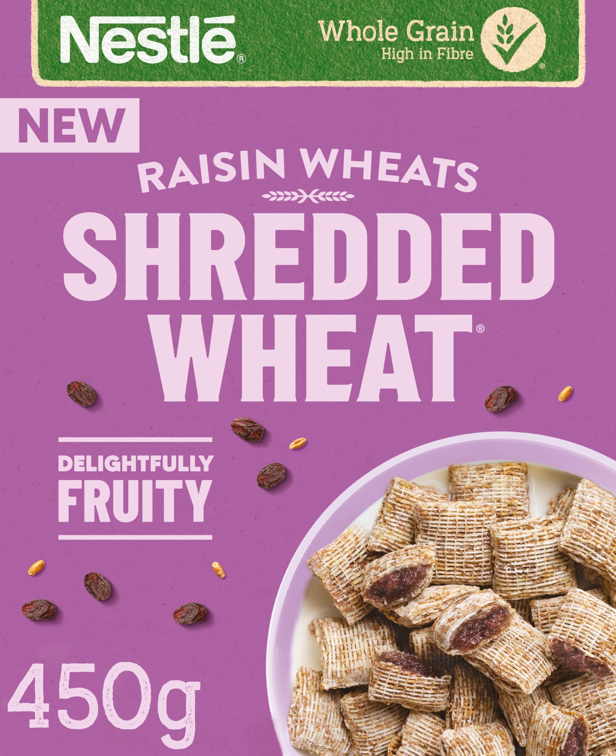 Nestlé Shredded Wheat - Bitesize Raisin Wholegrain Cereal | Small Size 1