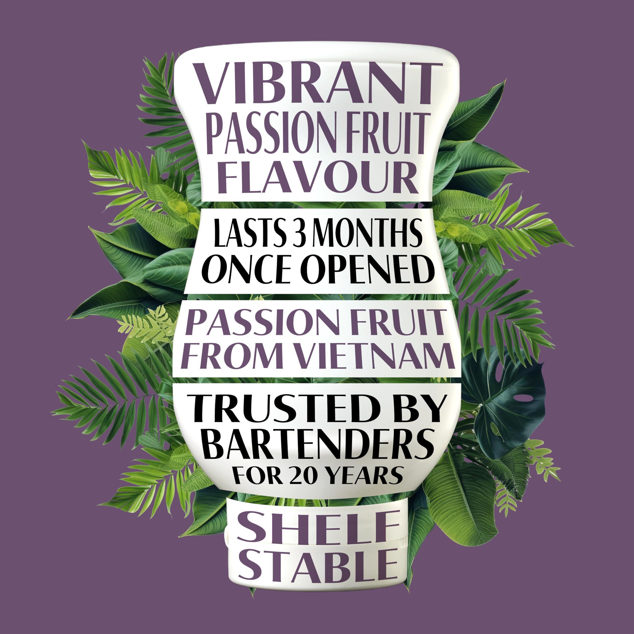 RE"AL Syrups Passion Fruit Puree Infused Fruit Syrup for Cocktails, Cooking & Baking 8