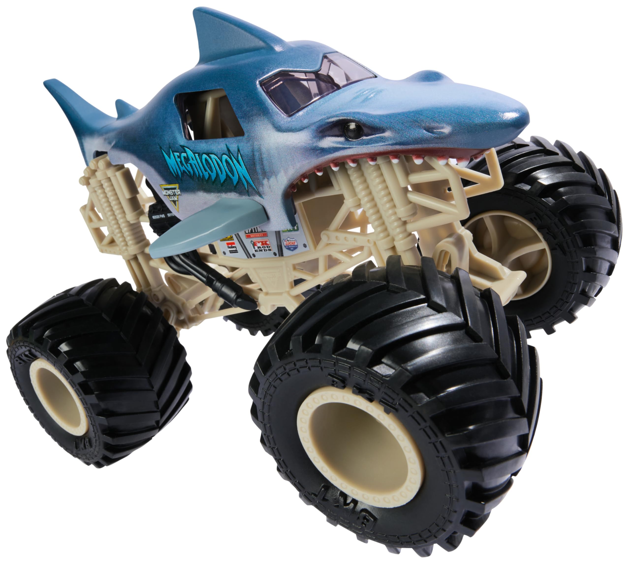 Monster Jam Megalodon Monster Truck - 1:24 Scale Die-Cast Vehicle for Kids 6