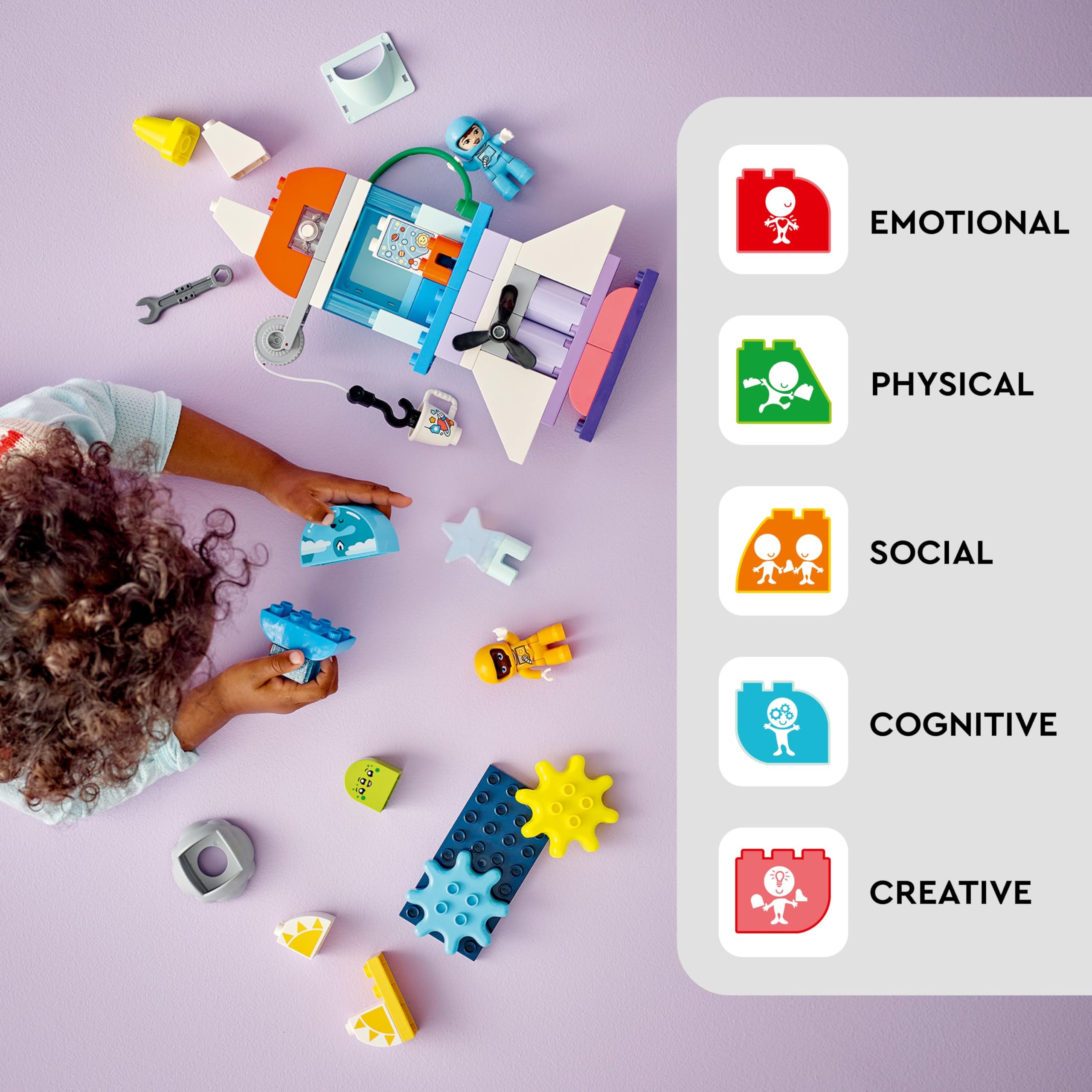 LEGO DUPLO 3in1 Space Shuttle Adventure - Rebuildable Rocket Toy for Ages 3+ 10