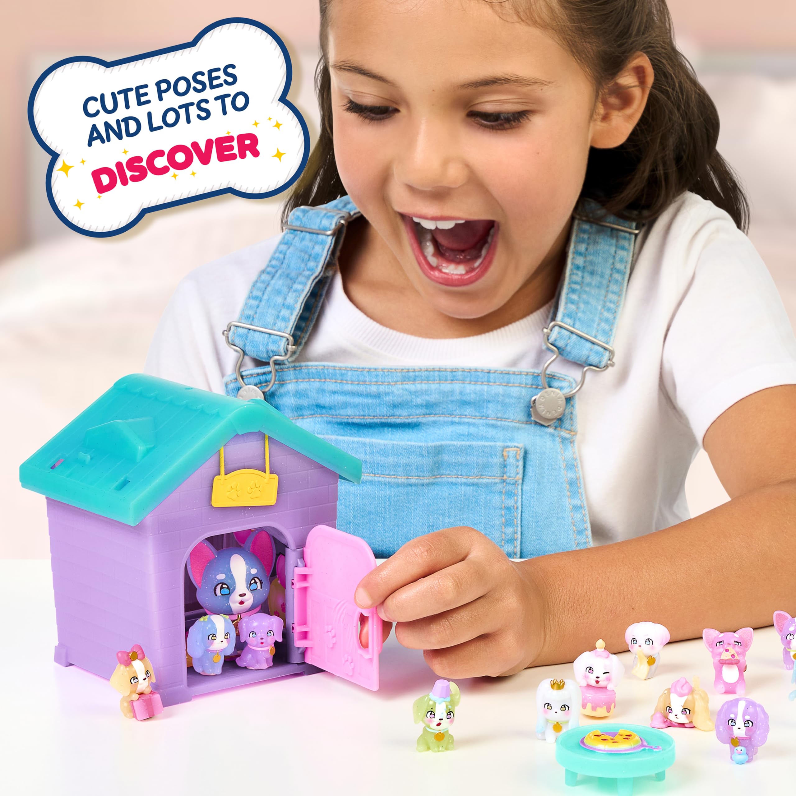 Little Live Pets Mama Surprise Families Puppy Party Pack with 15 Mini Collectible Puppies