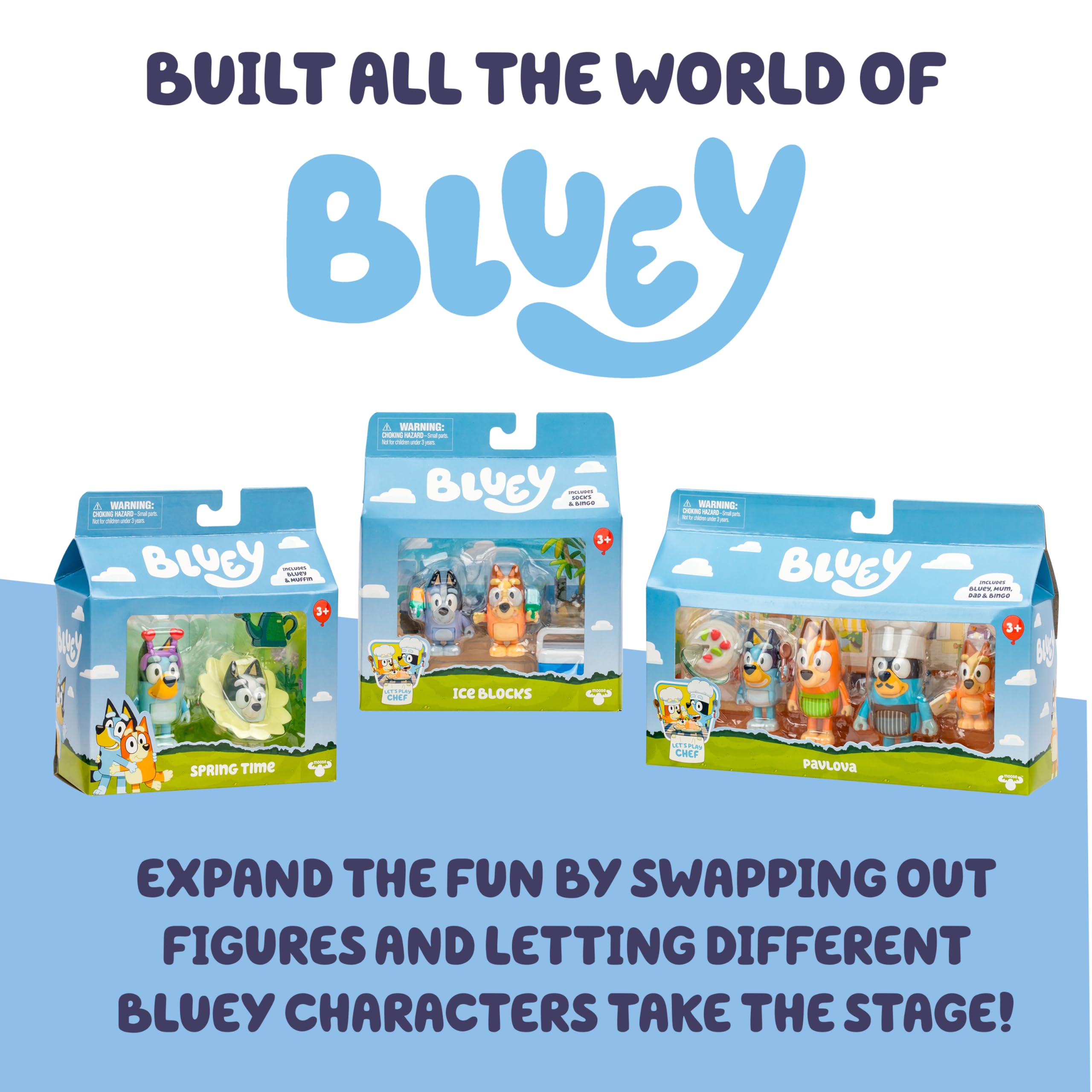 Bluey Halloween Figure 4-Pack - 2.5 Inch Poseable Figures of Bluey, Bingo, Chloe, Lucky | Multicolor 7