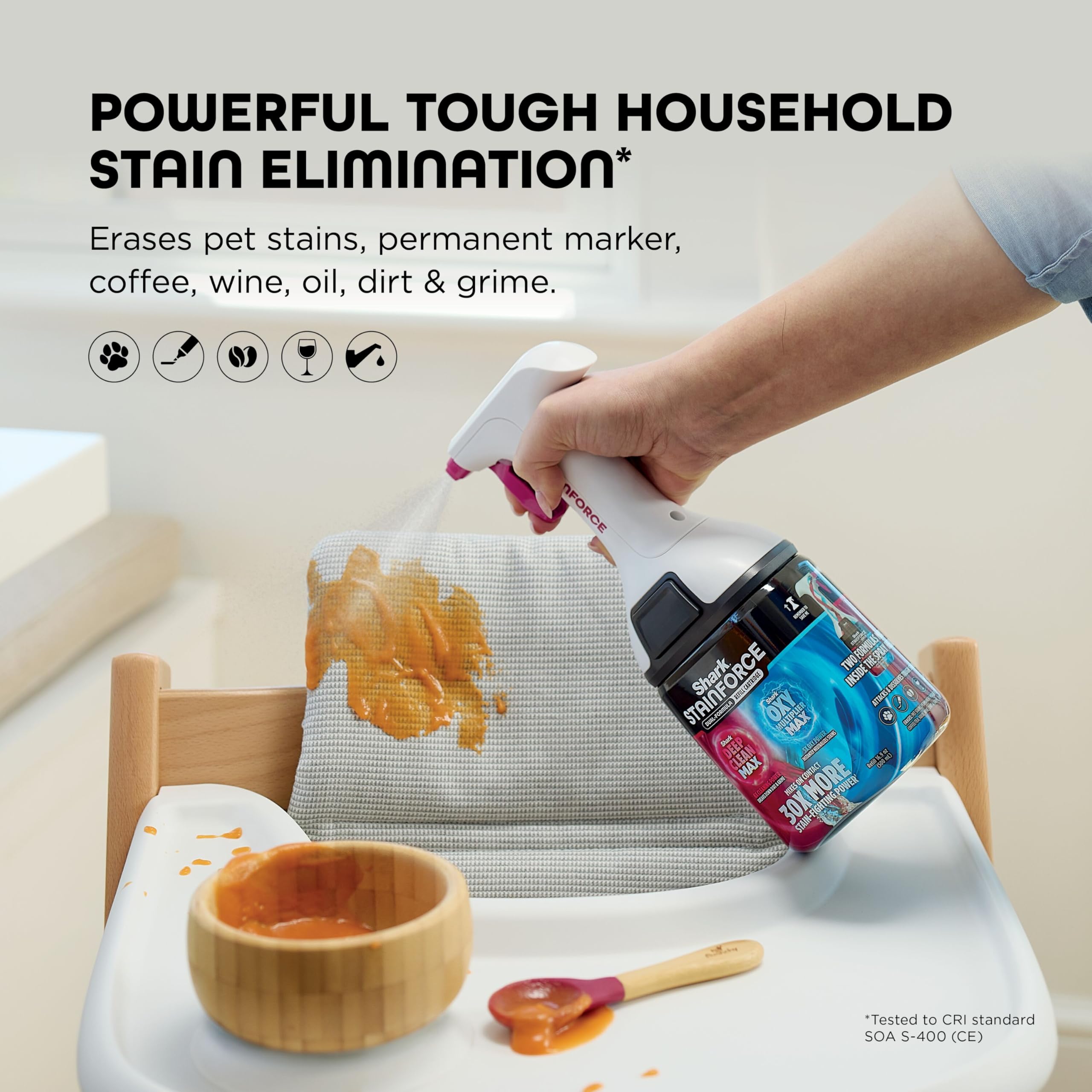 Shark StainForce Dual-Formula Refill Cartridge - 30X Stain-Fighting Power | Eliminates Pet Odours | 600g 4