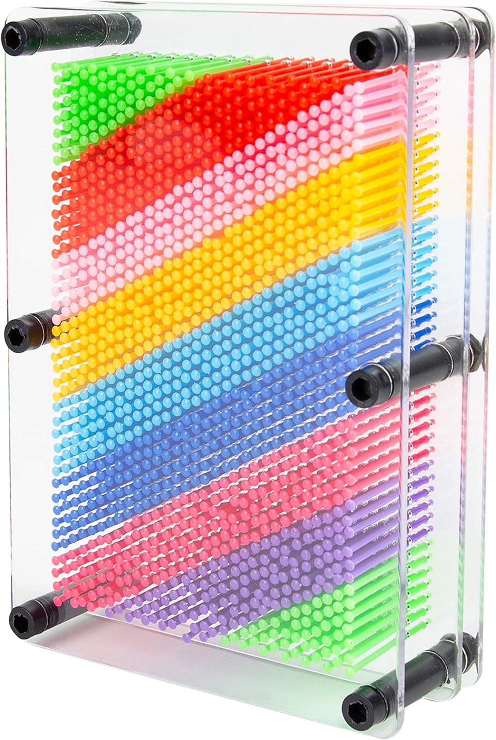 Global Gizmos 45149 Rainbow Pin Art Impression Toy