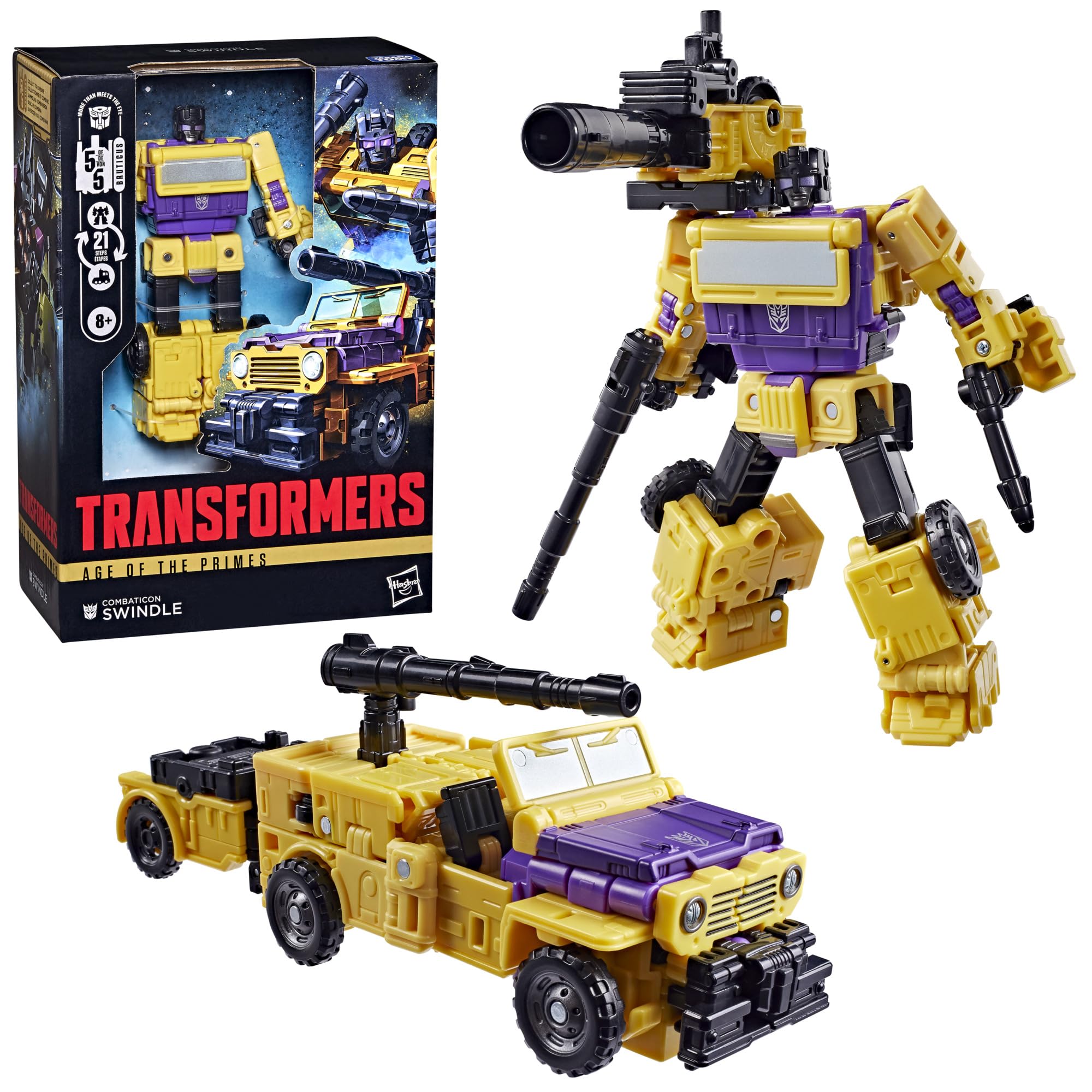 Transformers Age of the Primes Combaticon Swindle - Voyager Class 16.5 cm Action Figure | Ages 8+ 4