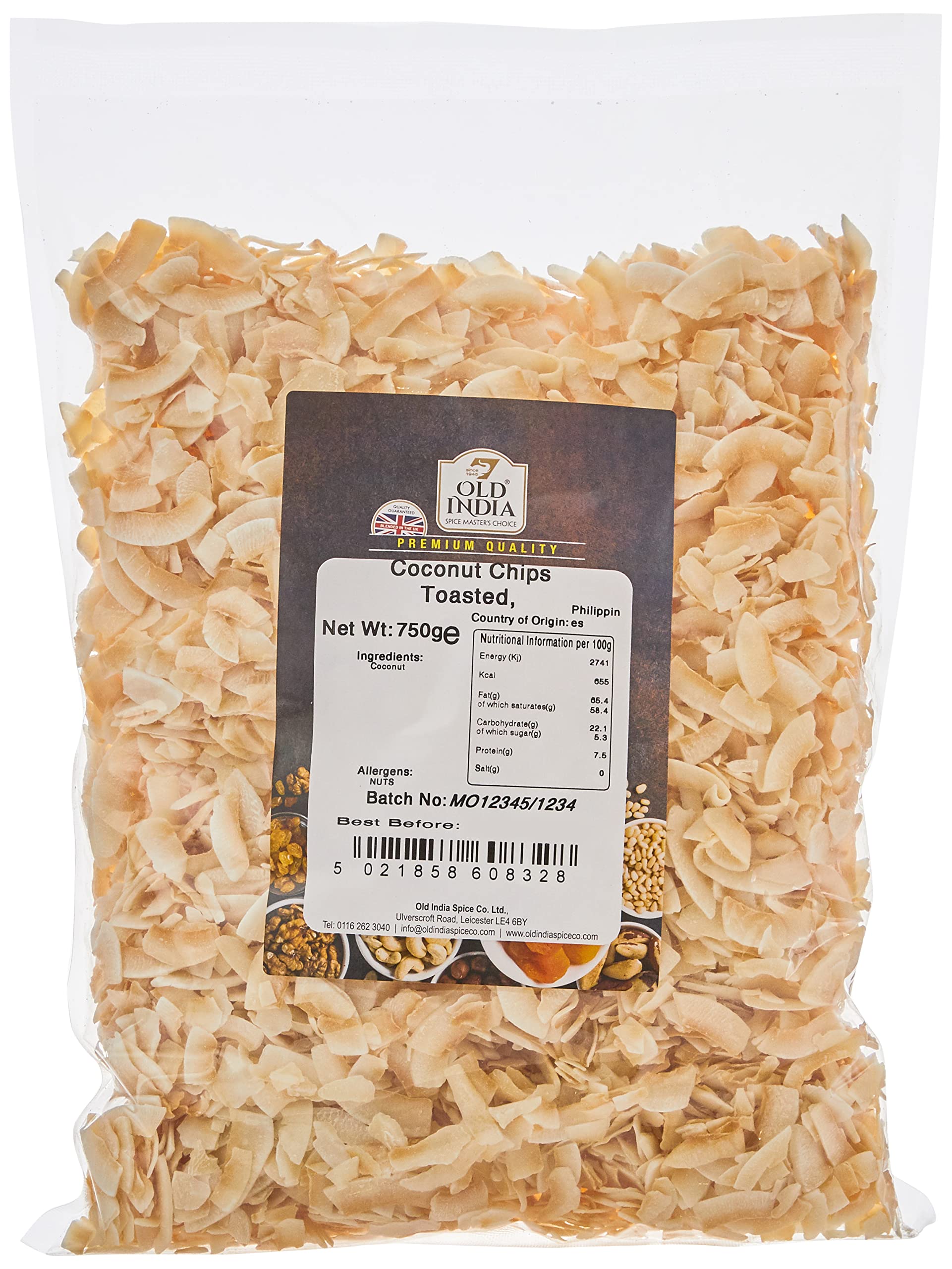 Old India Toasted Coconut Chips - 750g