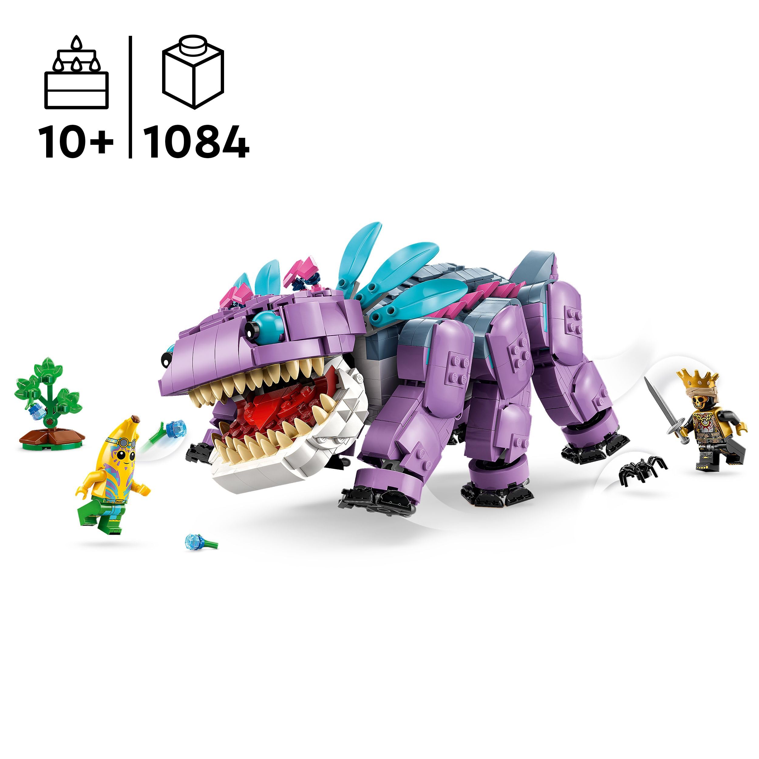 LEGO Fortnite Klombo Figure 77077 - Buildable Dino Toy with Oro & Island Peely Minifigures, Bonus In-Game Outfit 6