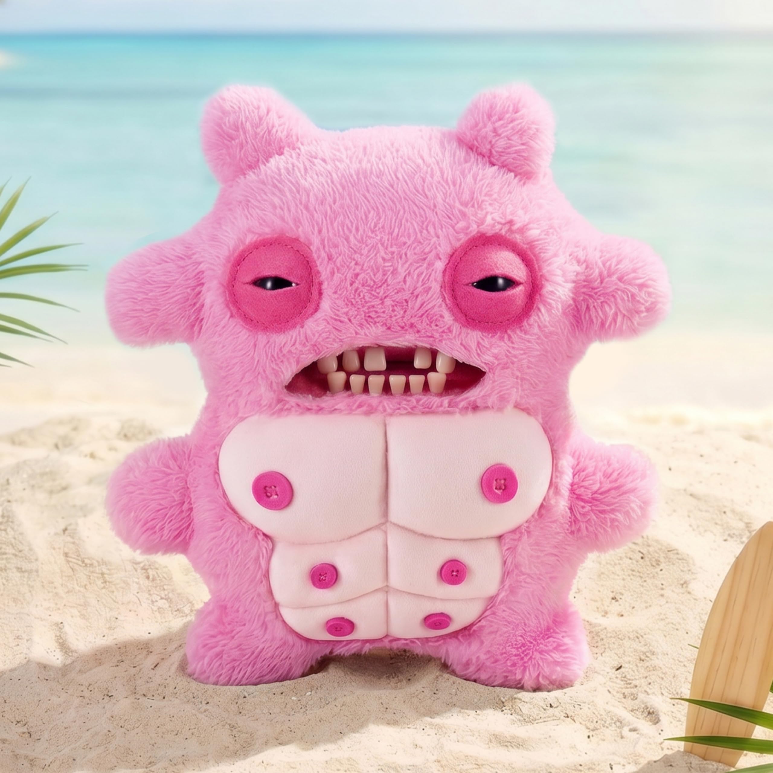 Fuggler Sir Nobbynuts 9 Inch Plush Soft Doll - Pink, Polyester 3