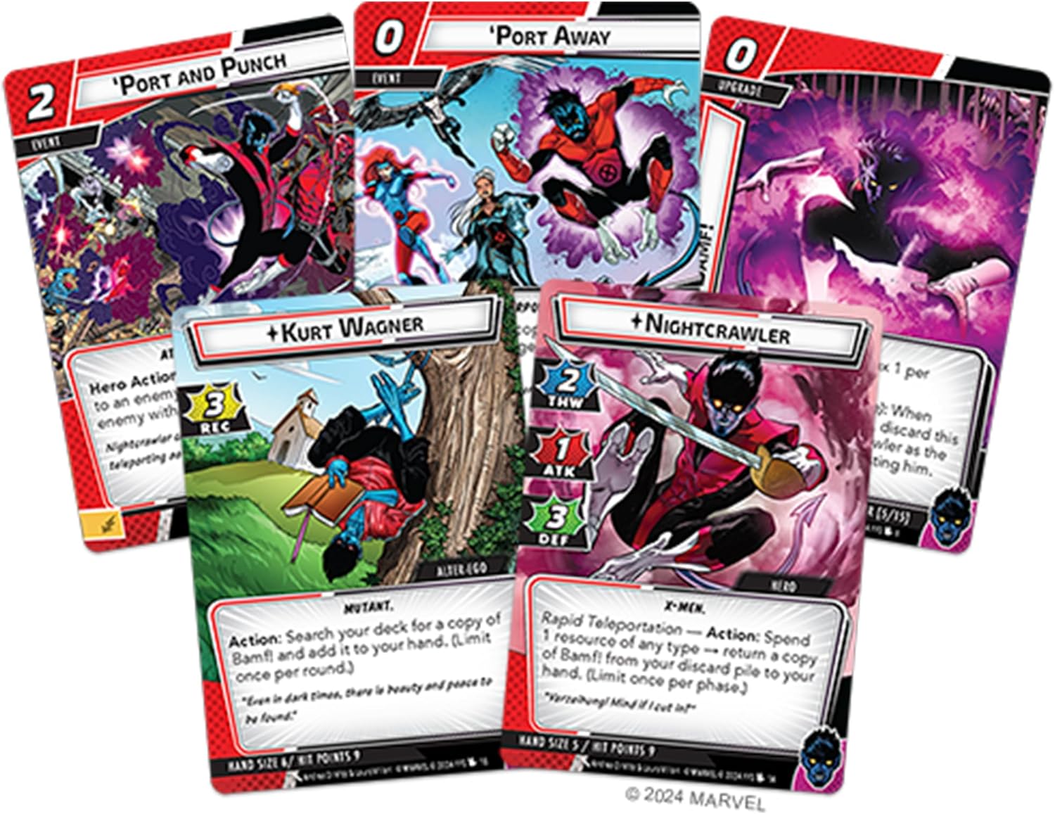 Fantasy Flight Games Marvel Champions Nightcrawler Hero Pack - Card Game Expansion 4