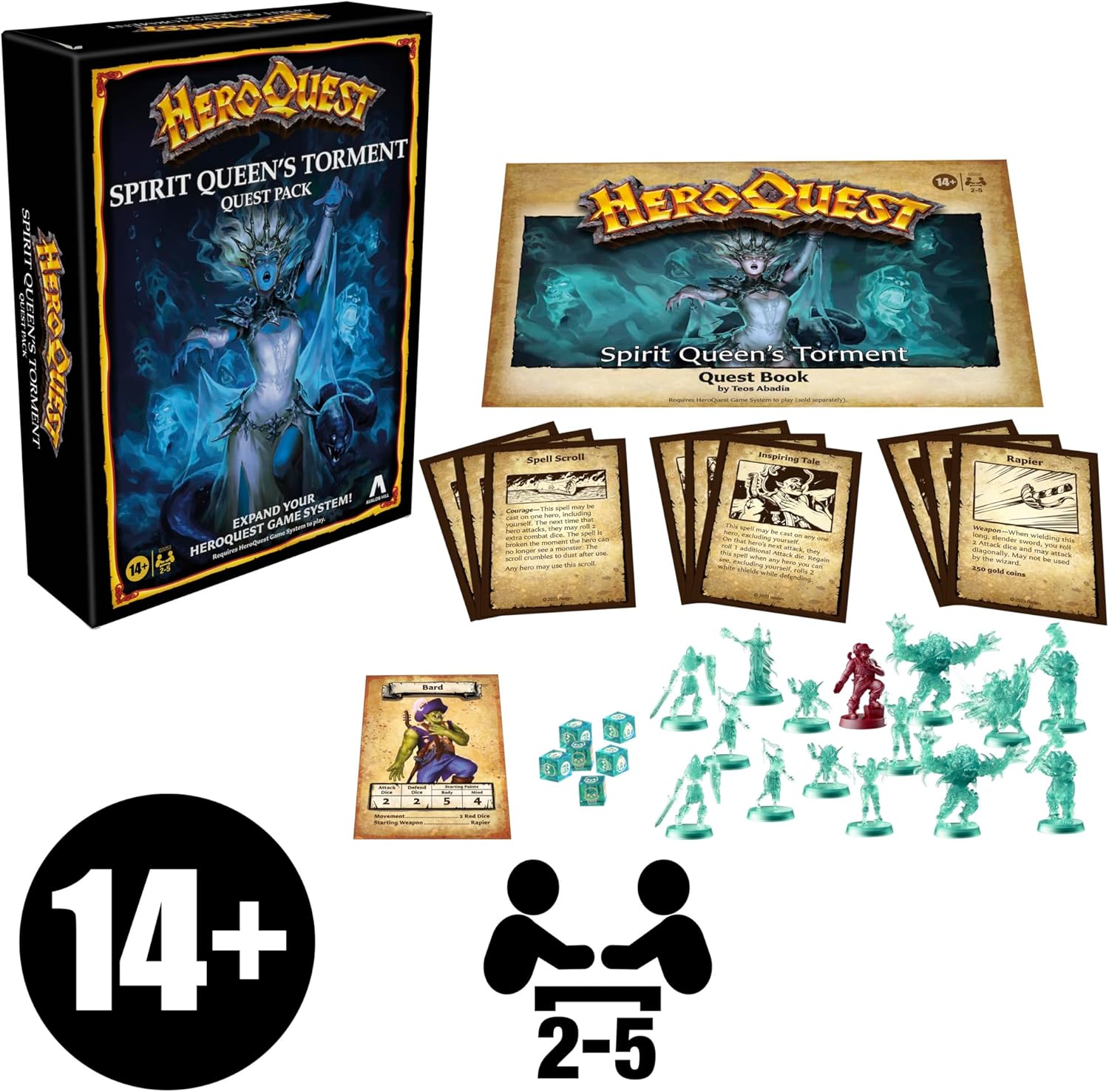 Avalon Hill HeroQuest Spirit Queen's Torment Quest Pack – Expansion for HeroQuest Game 12