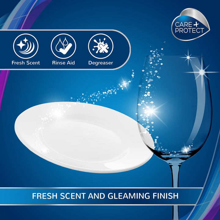 CARE + PROTECT Dishwasher Gel All in One - Degreaser, Rinse Aid, Salt & Odor Neutralizer - 750ml