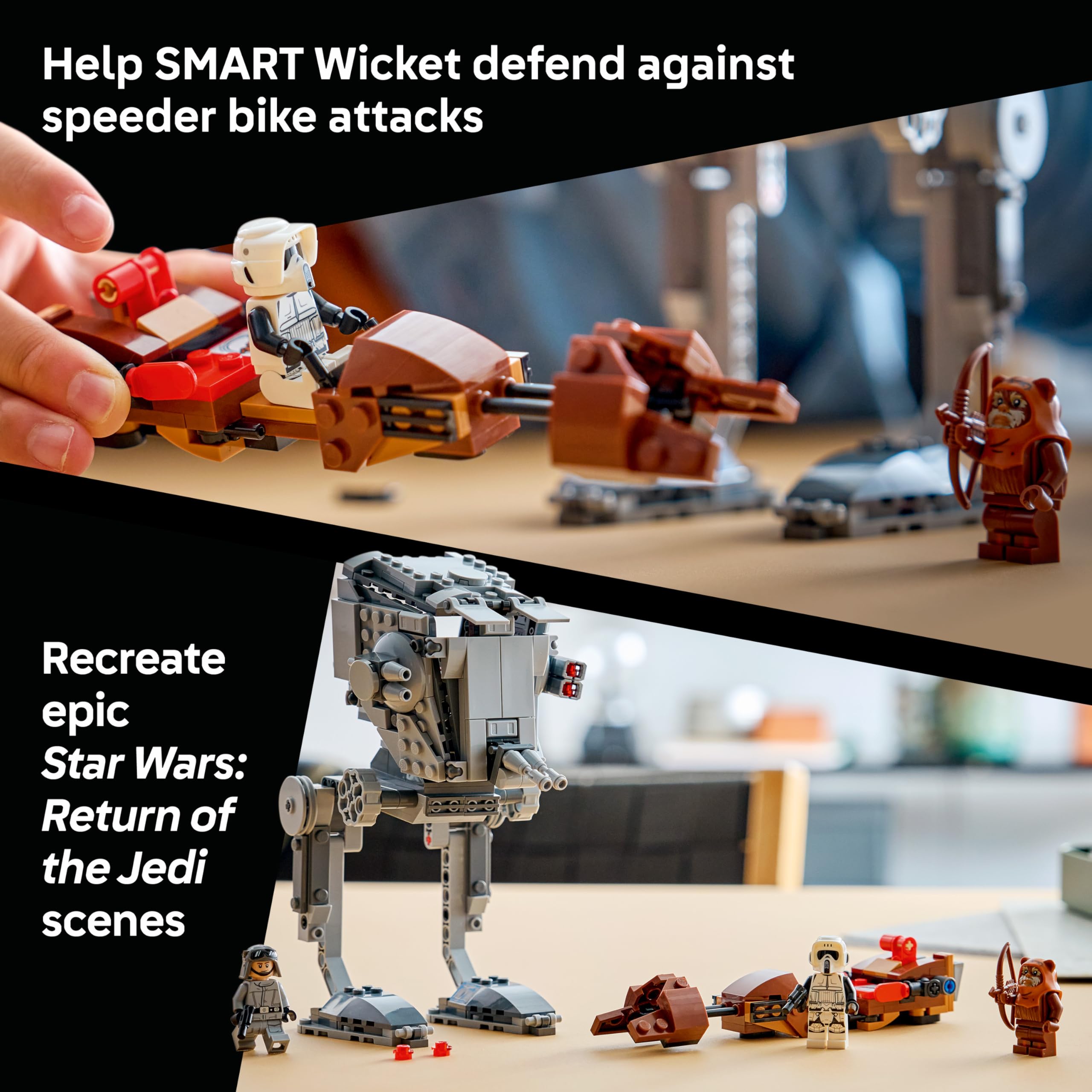 LEGO Star Wars 75424 SMART Play: AT-ST Attack on Endor Building Set | Ages 8+ 3