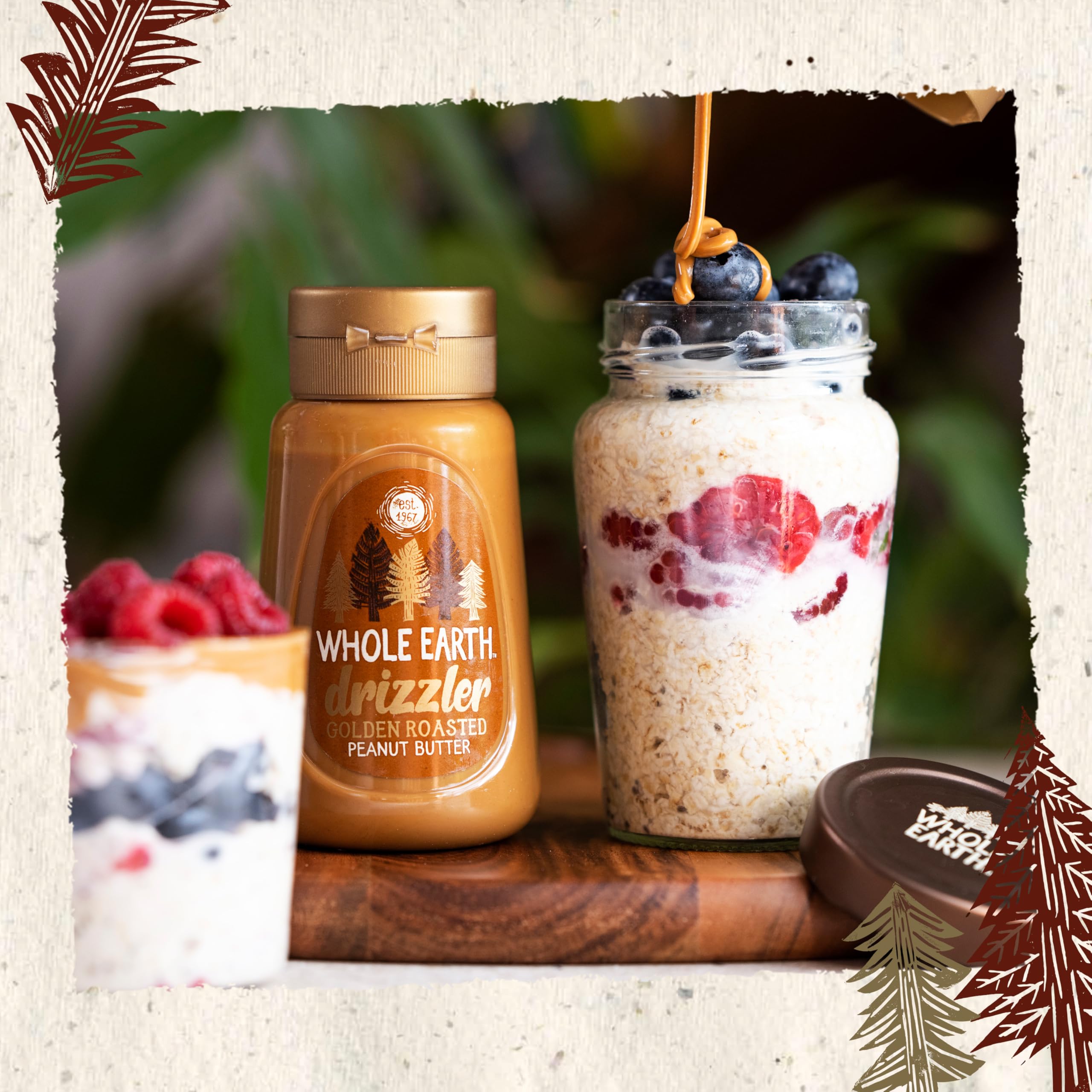 Whole Earth Drizzler Golden Roasted Super Smooth Peanut Butter - 6 x 320g Squeezy Bottles 10