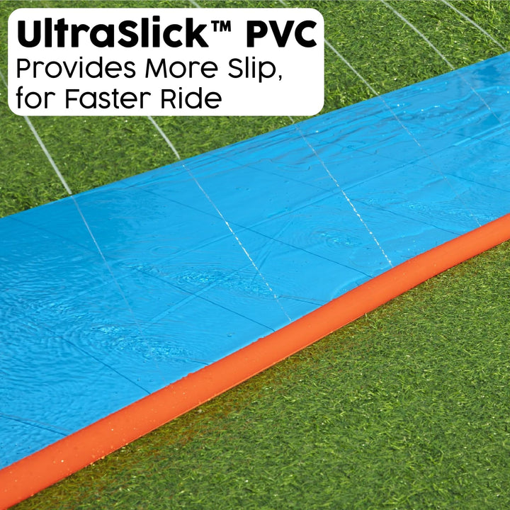 Toboggan aquatique simple Bestway H20GO, glissade et toboggan gonflables de 4,88 m avec arroseurs intégrés