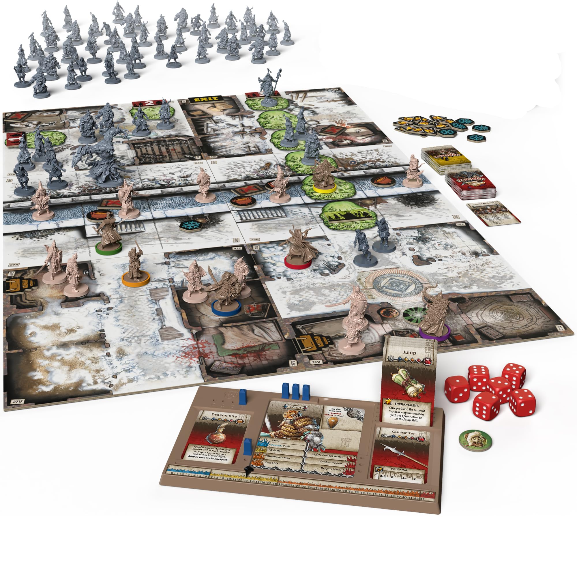 CMON Zombicide: White Death Board Game | Ages 14+ | 1-6 Players | 60 Min